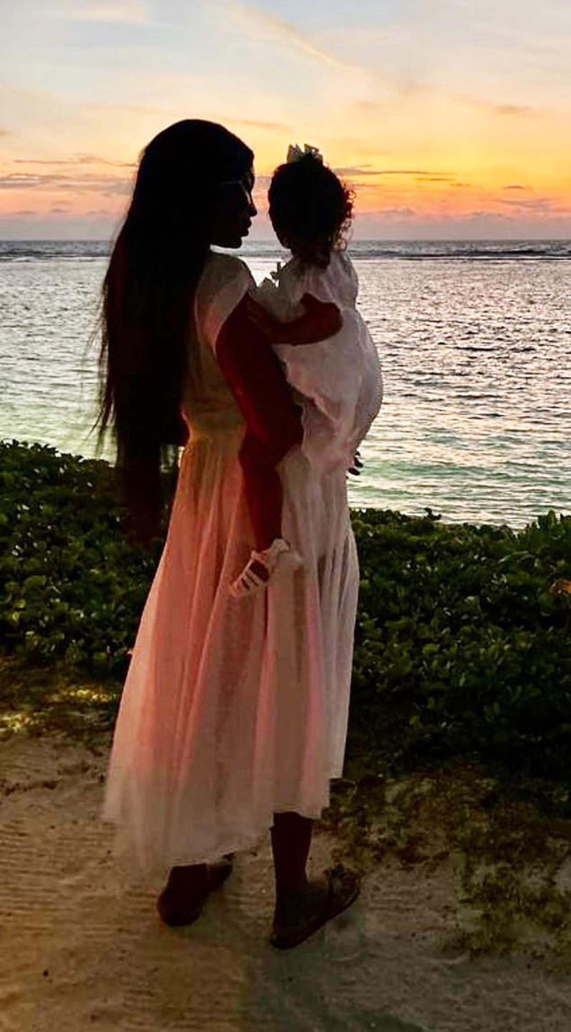 Naomi Campbell and baby
