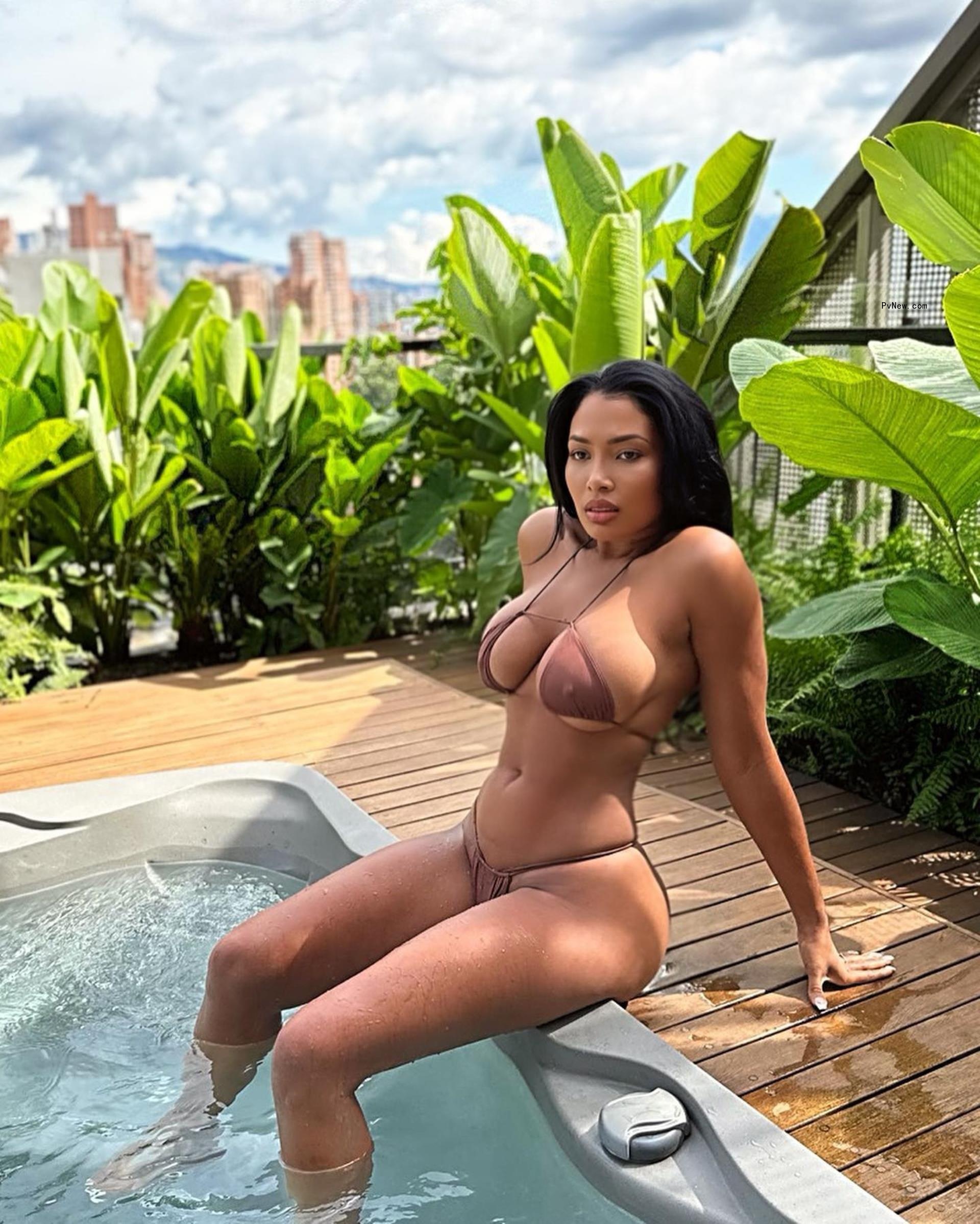Brittany Eady in a swimsuit.