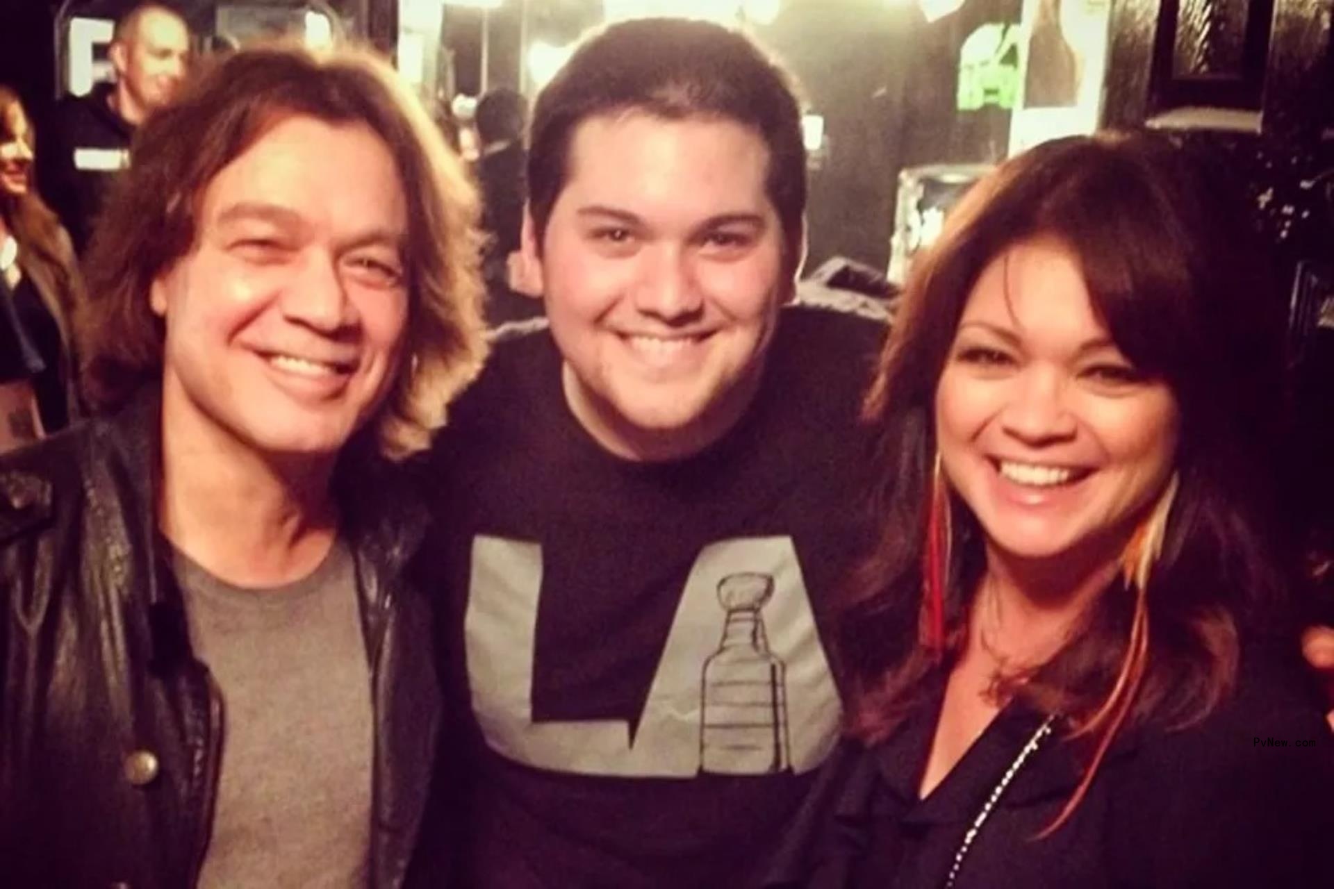 Wolfgang Van Halen, Eddie Van Halen, and Valerie Bertinelli