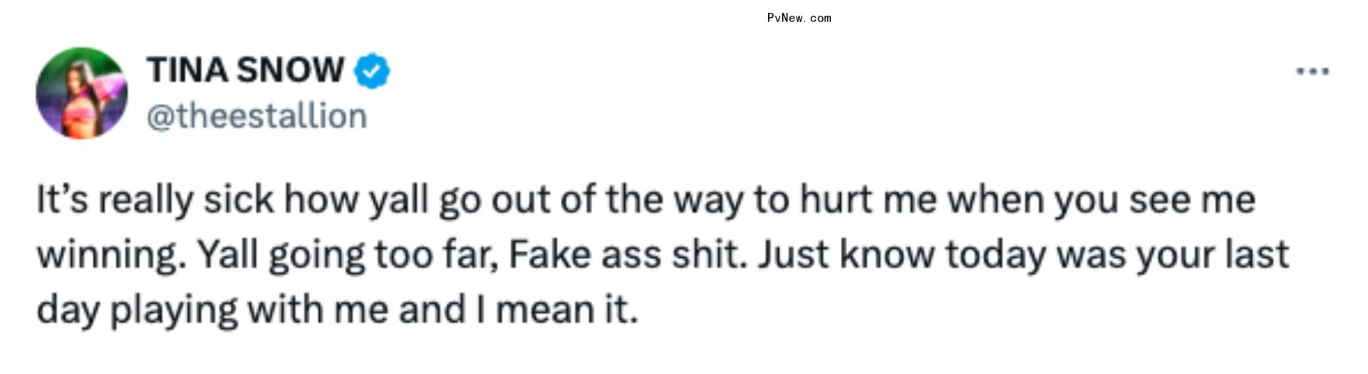 Megan Thee Stallion tweet