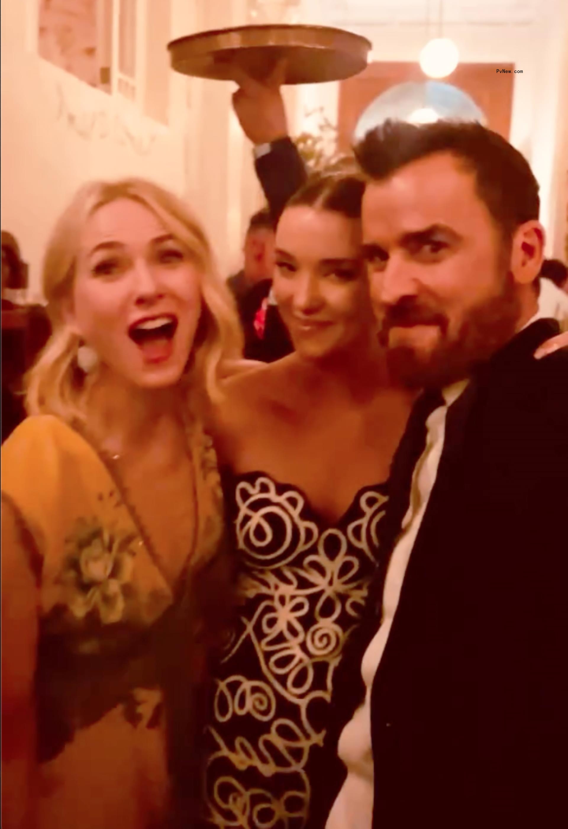Justin Theroux at Naomi Watts and Billy Crudup's wedding