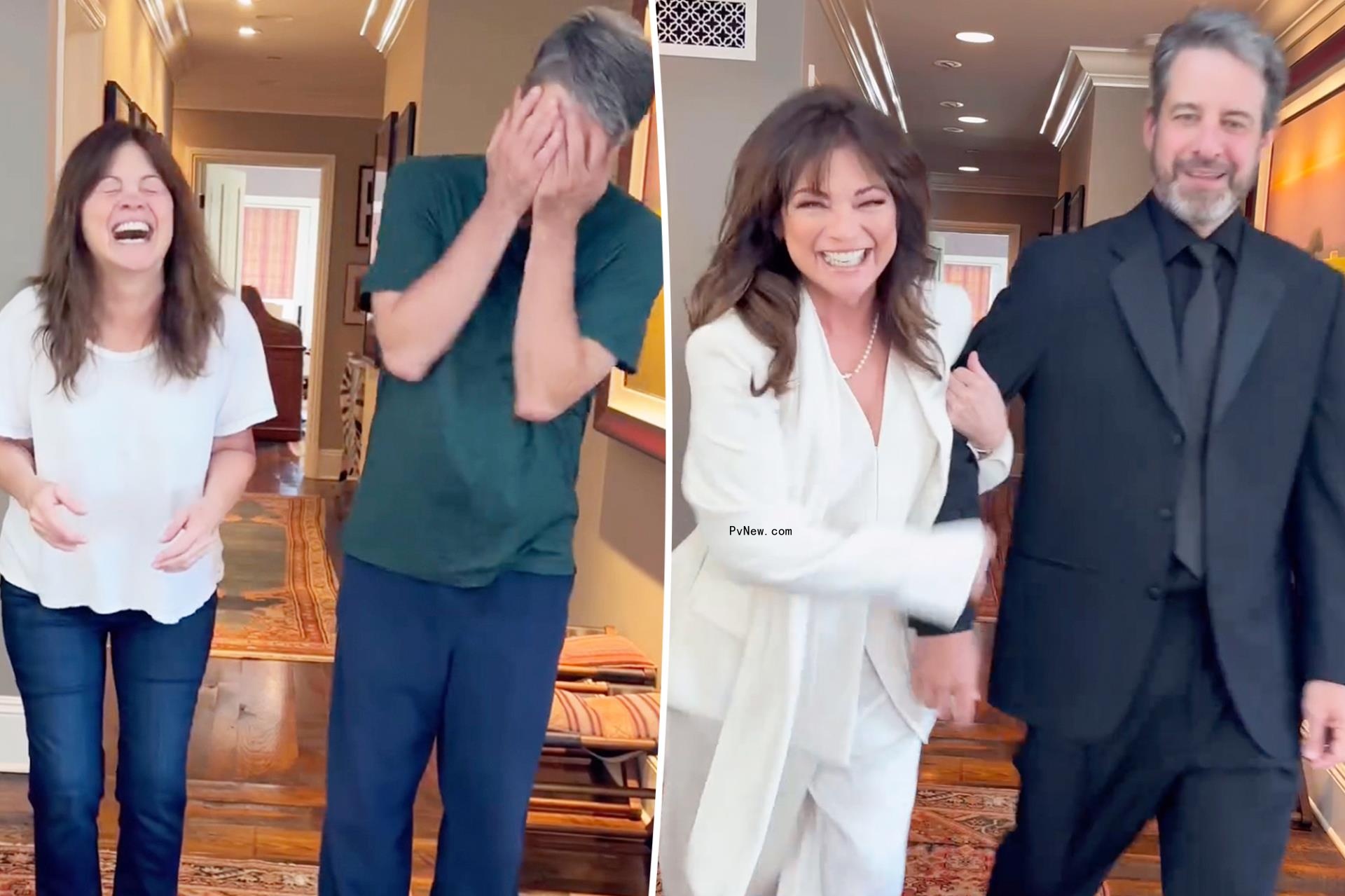 Valerie Bertinelli, 63, and boyfriend Mike Goodnough, 53, attempt to be ‘cool kids’ with transformation video