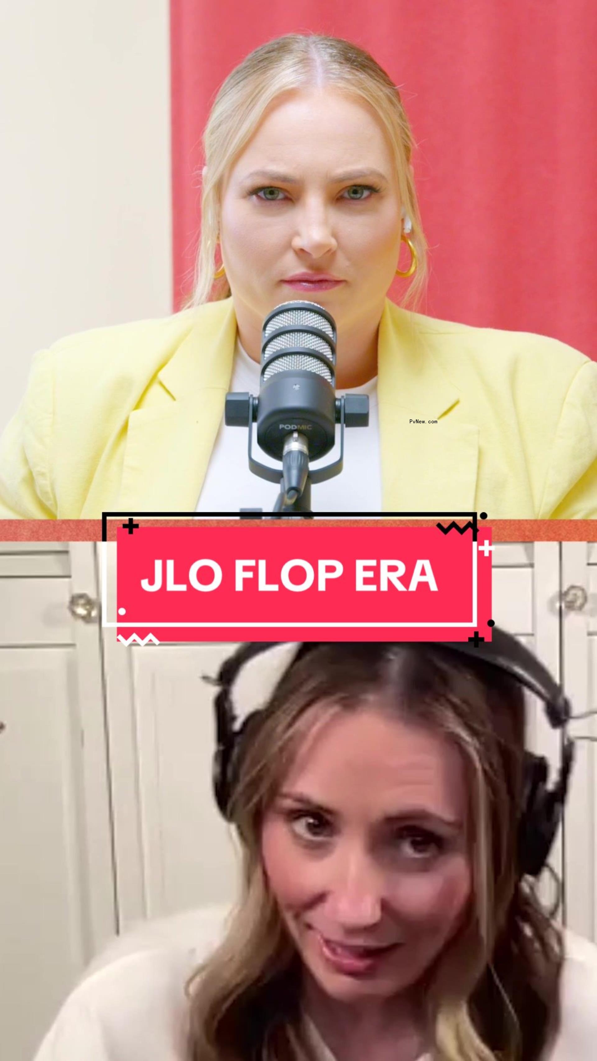 Meghan McCain and Miranda Wilkins on their podcast.