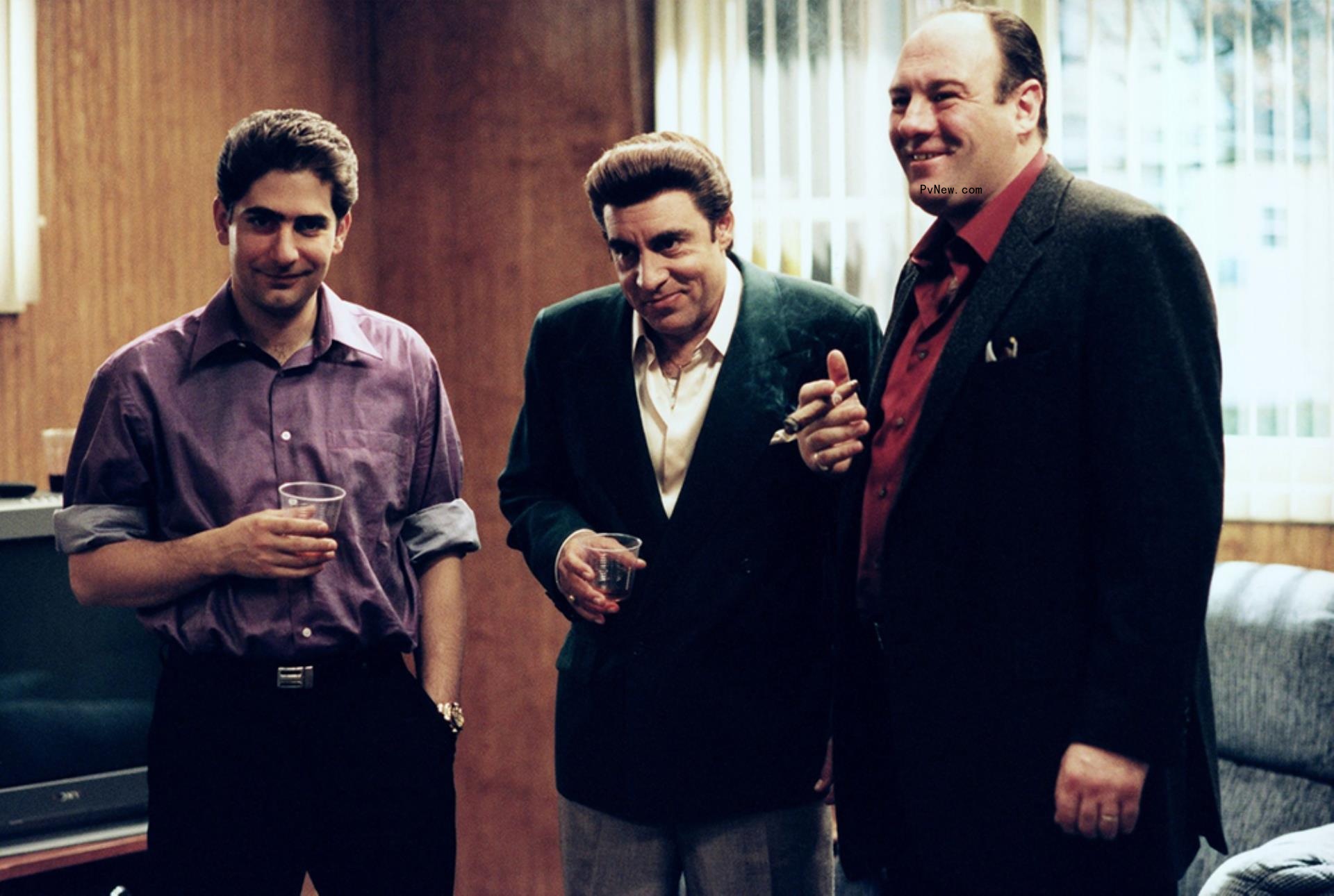 Michael Imperioli, Steven Van Zandt, James Gandolfini in 