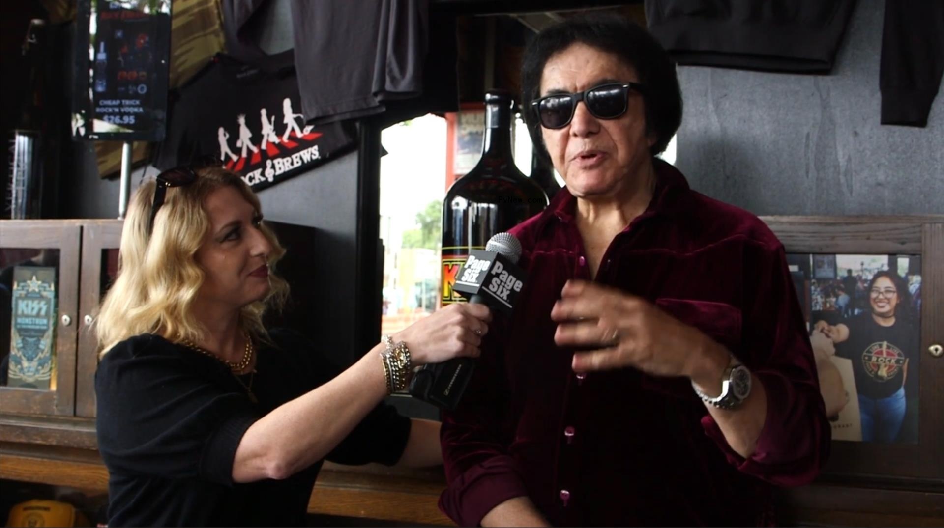 A photo of Pvnew’s Desiree Murphy and KISS rock icon Gene Simmons