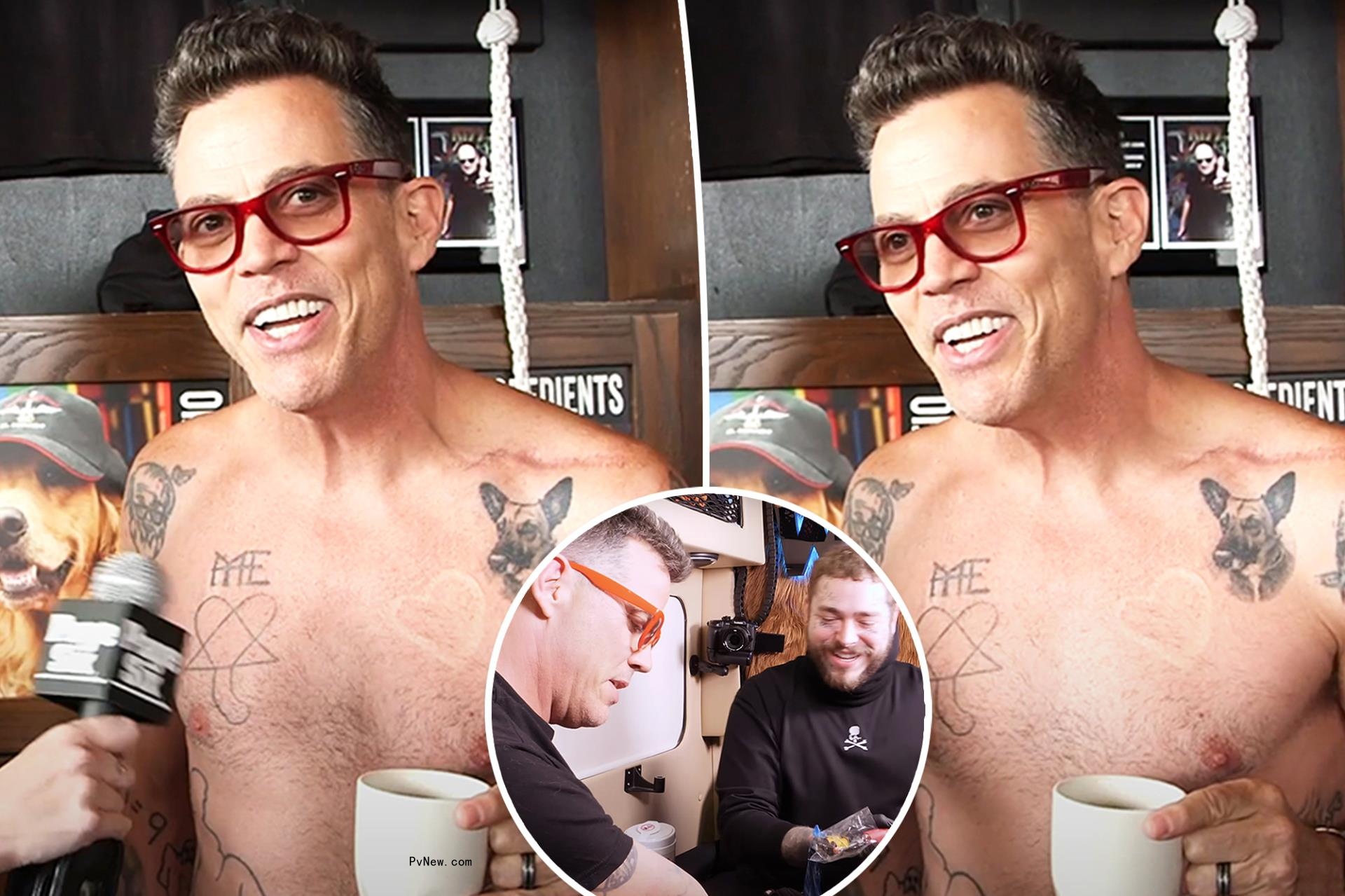 “Jackass” star Steve-O exclusively tells Pvnew that Post Malone is tattooing the comedian’s face in celebration of his 50th birthday on June 13.