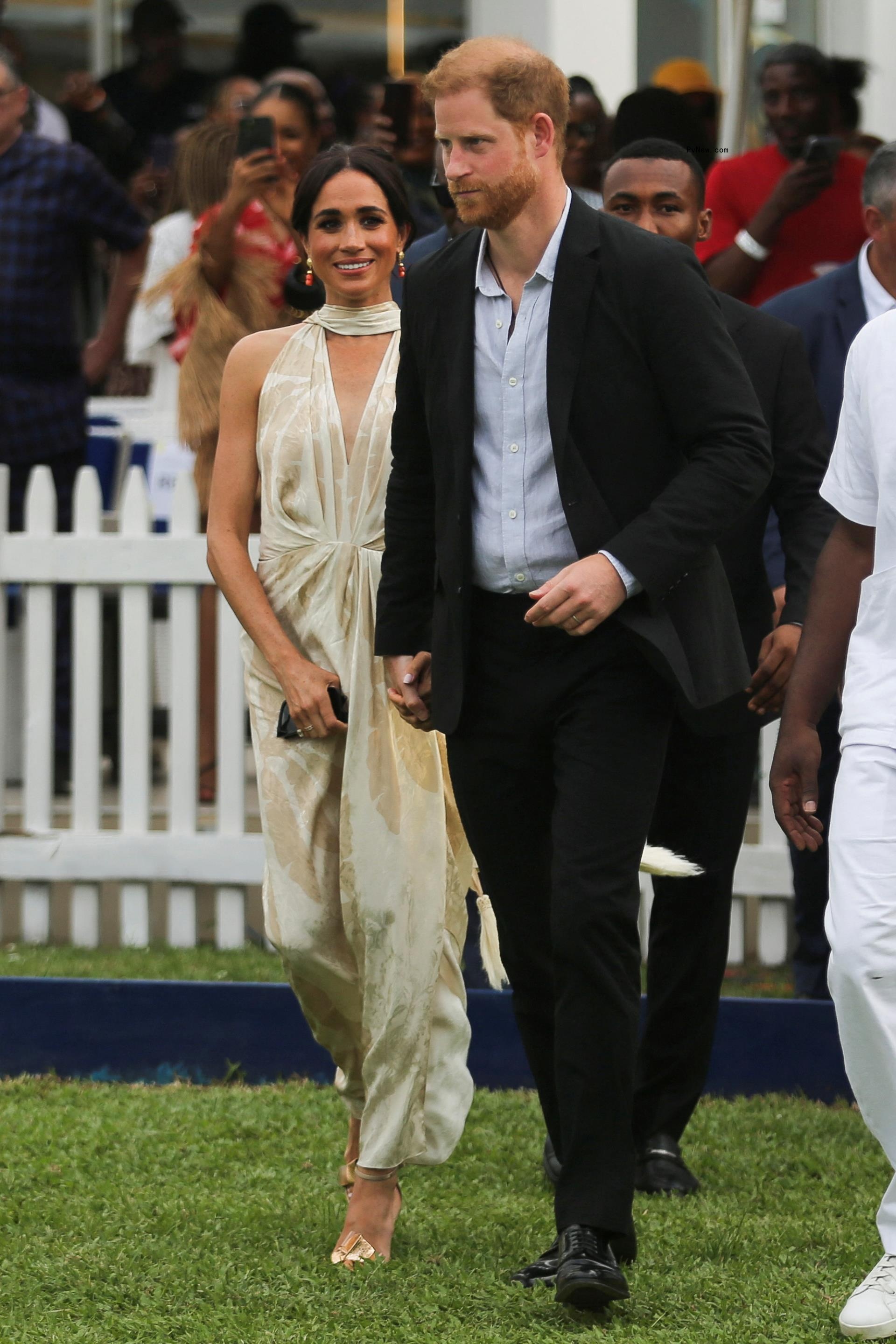 Prince Harry and Meghan Markle in Nigeria in 2024.