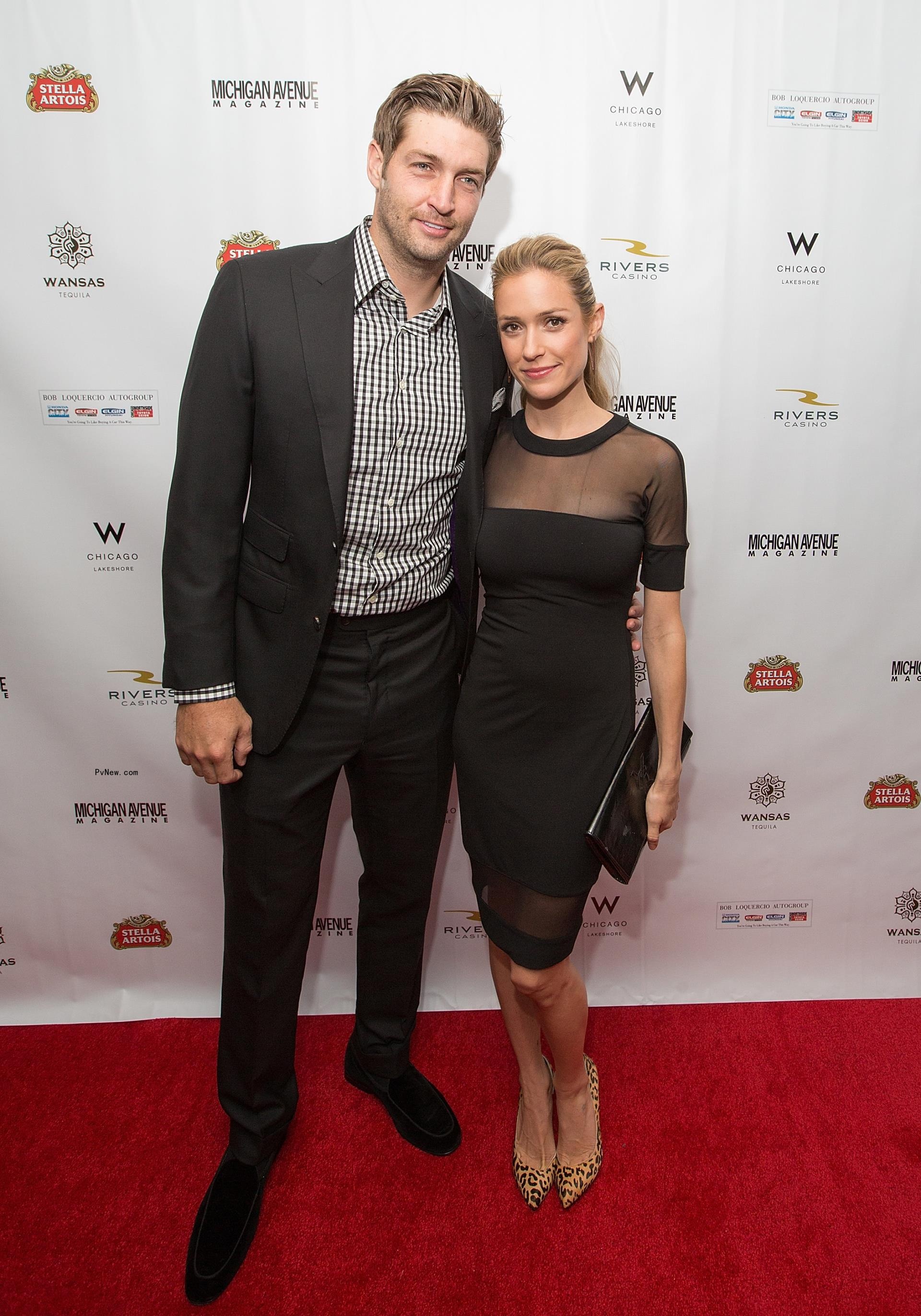 Kristin Cavallari and Jay Cutler on a red carpet in 2014.