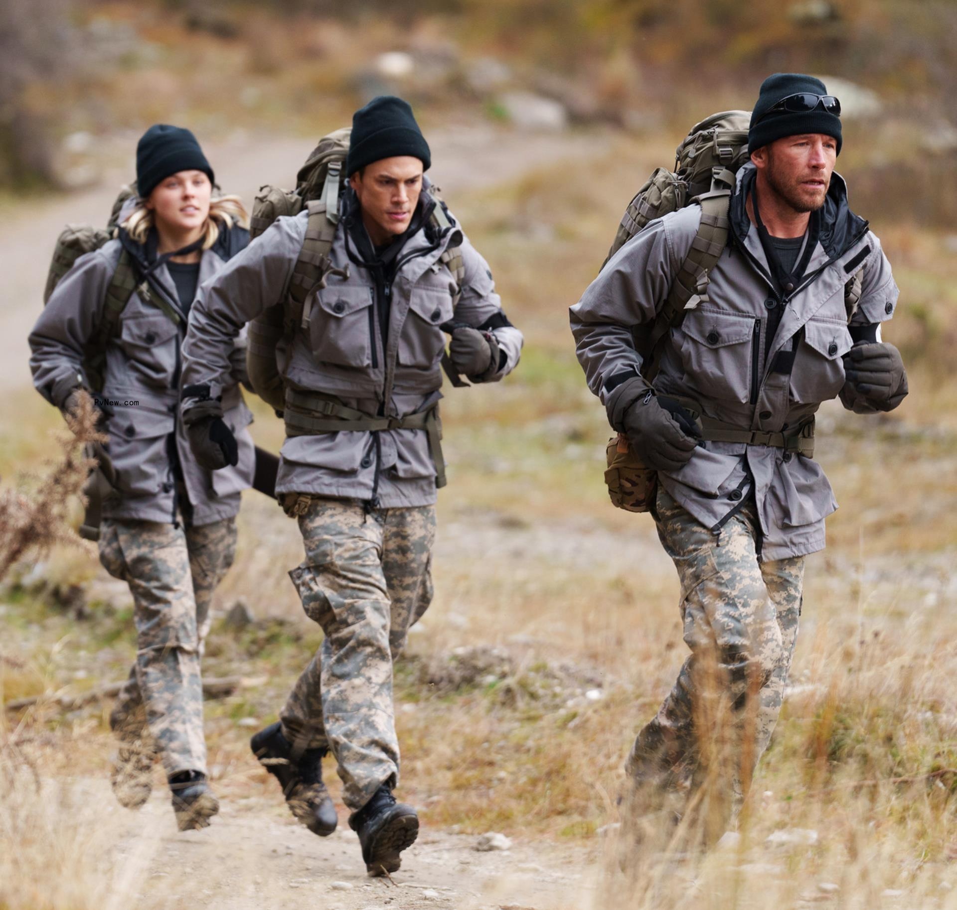 JoJo Siwa, Tom Sandoval and Bode Miller running in