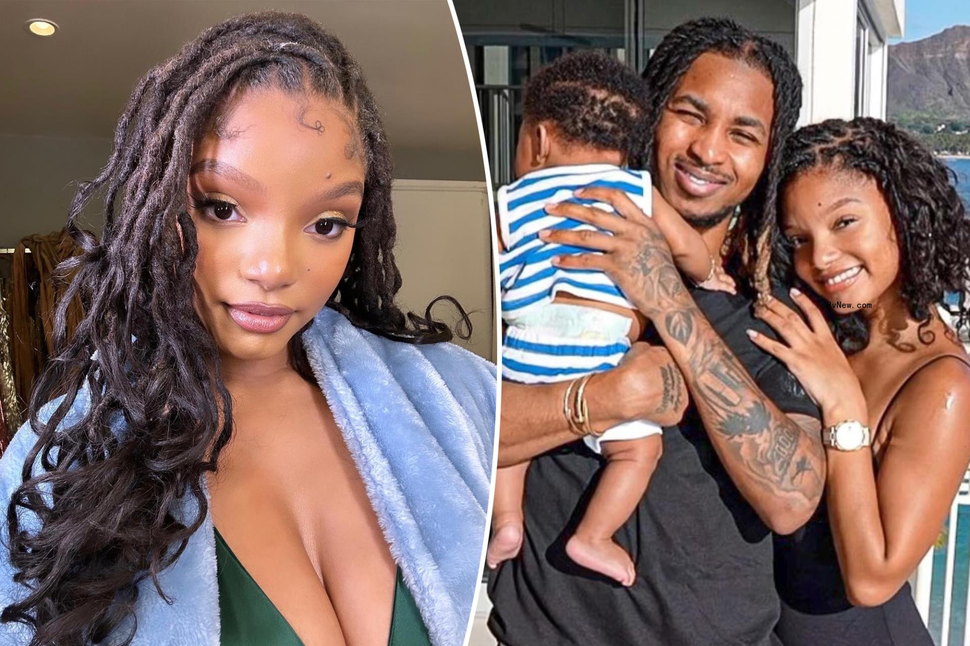 Halle Bailey reveals wher<i></i>e she and boyfriend DDG co<i></i>nceived son Halo