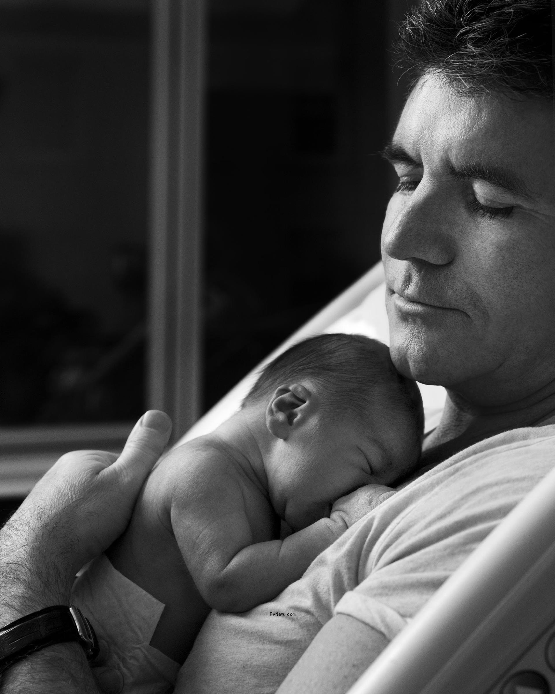 Simon Cowell and baby.