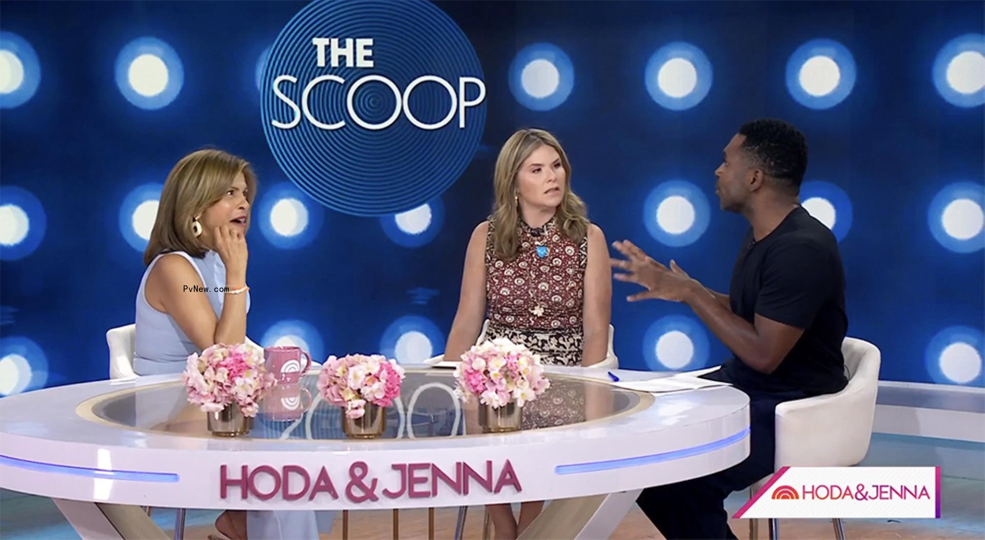 Hoda Kotb, Jenna Bush Hager and Justin Sylvester on