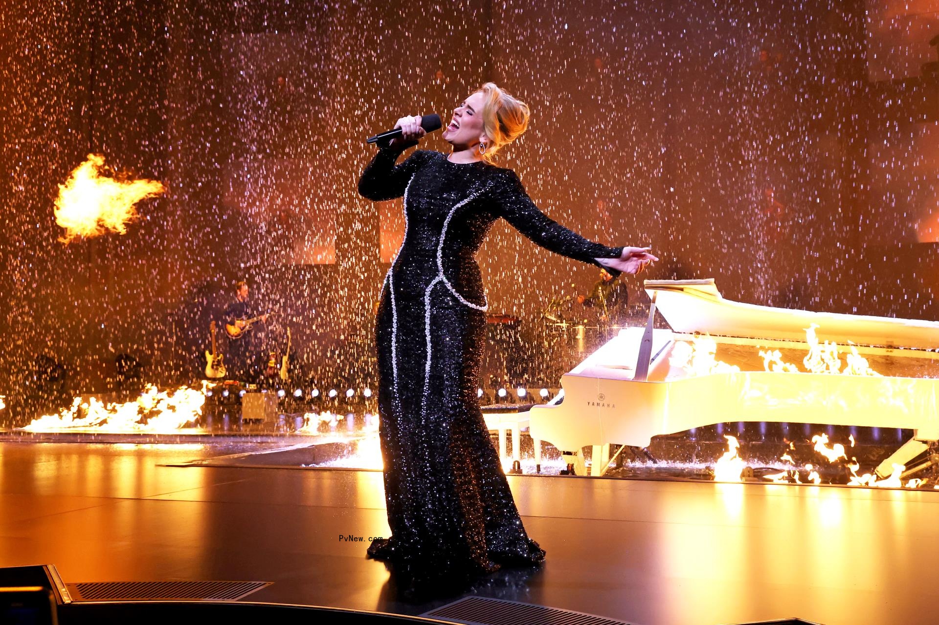 Adele performing in Las Vegas