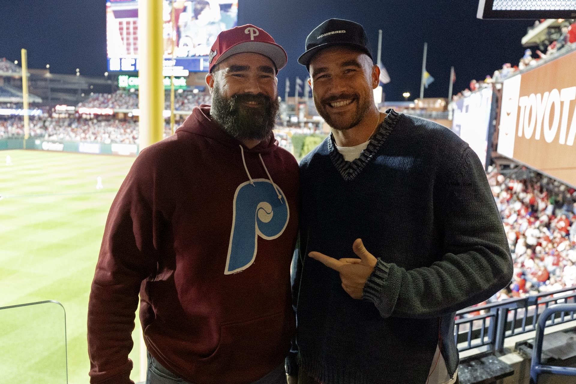 Jason Kelce and Travis Kelce