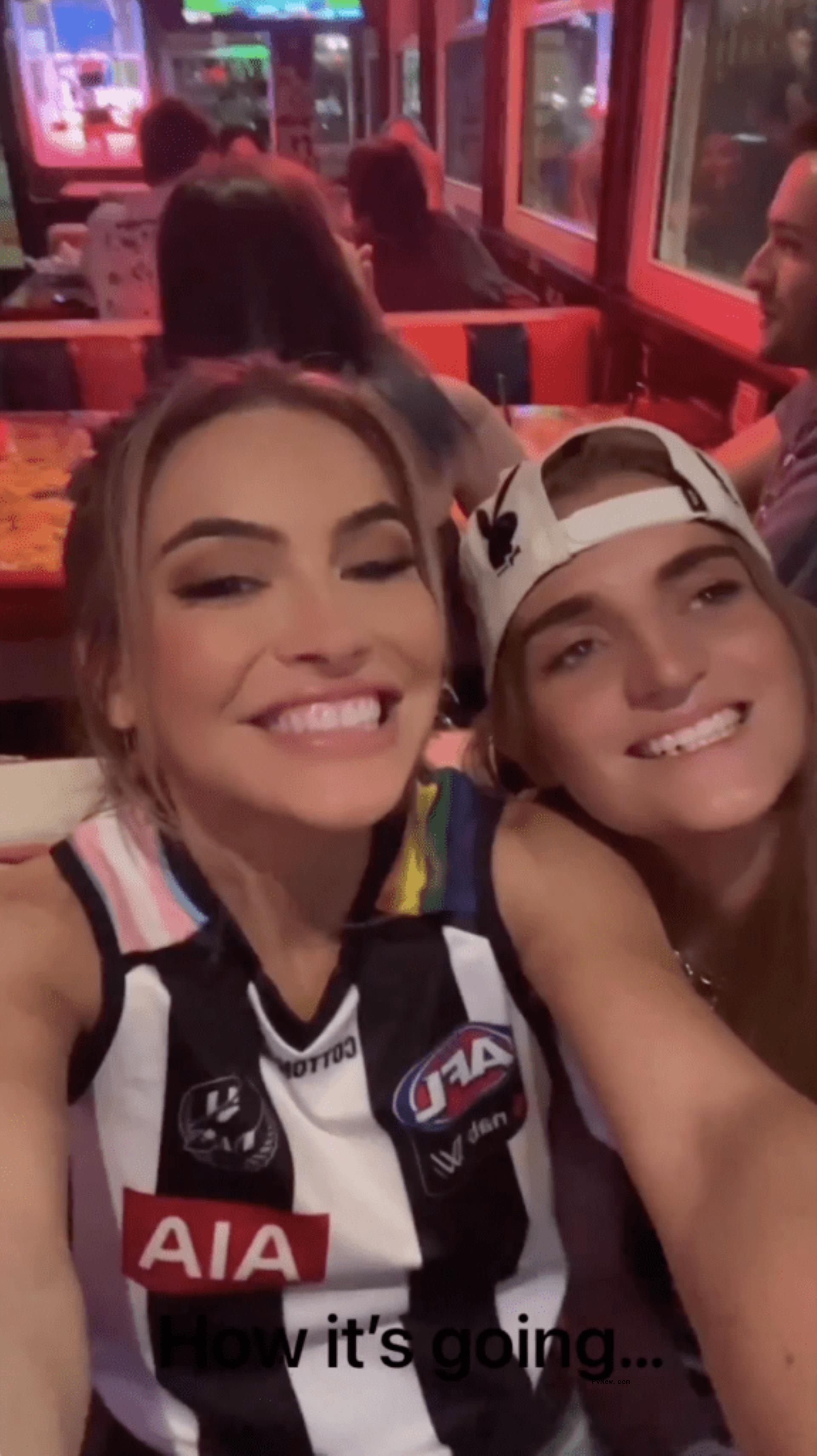 G-Flip and chrishelle Stause selfie