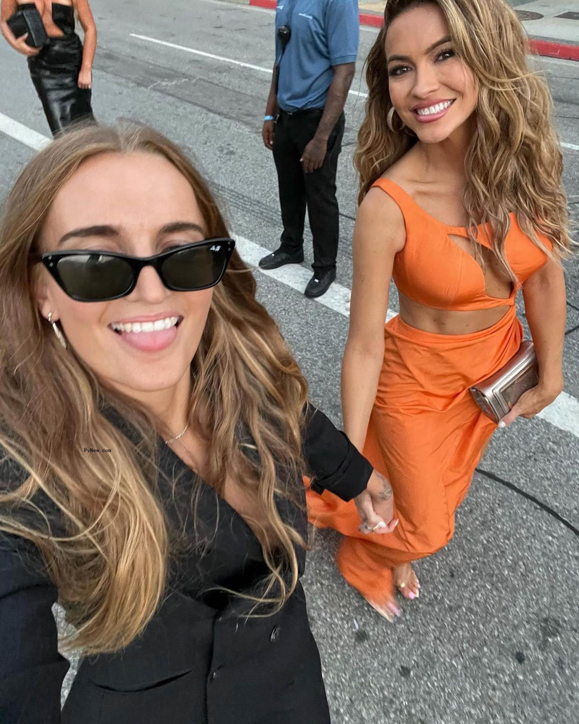 G-Flip and chrishelle Stause selfie