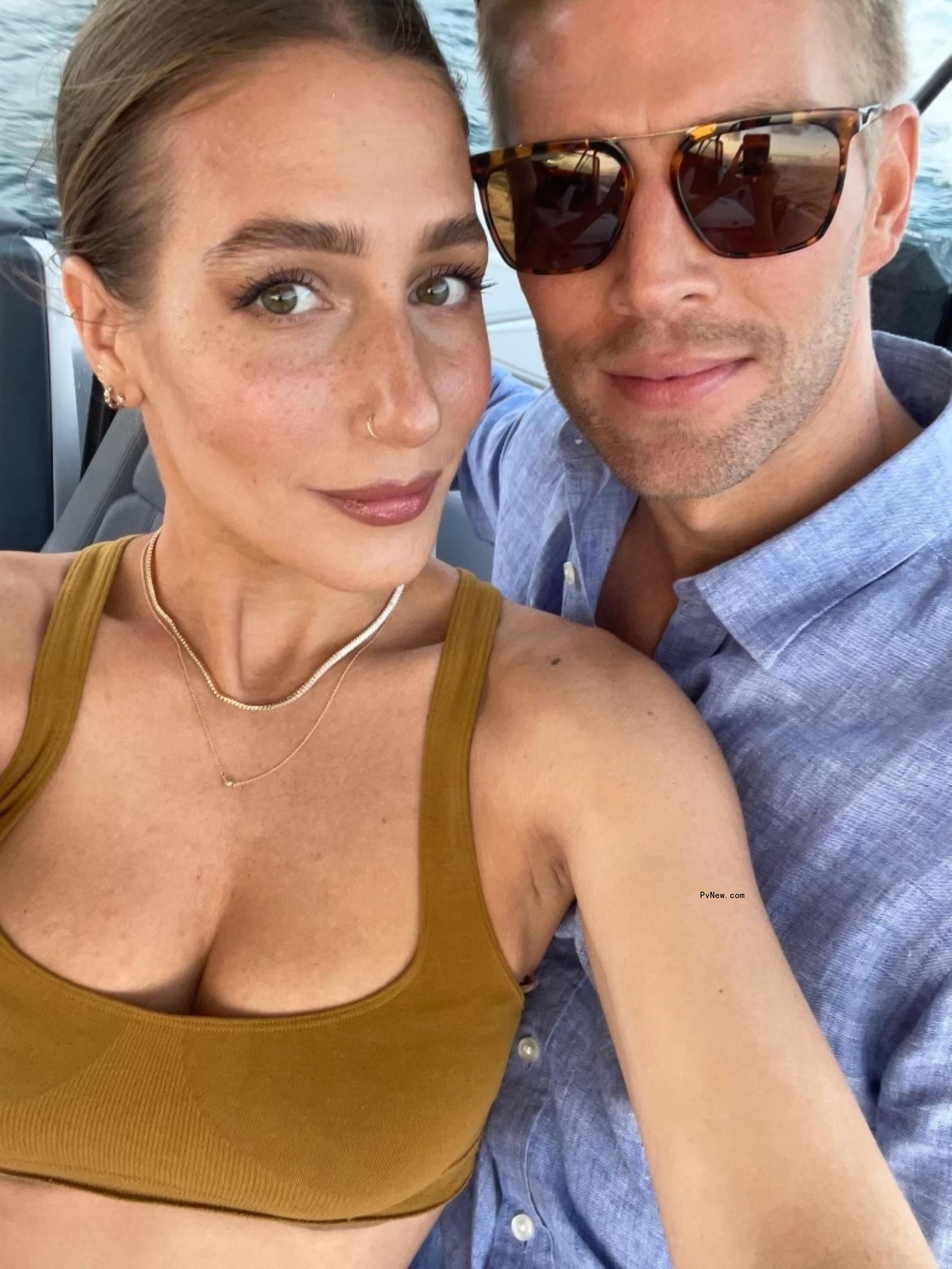 A selfie of Kyle Cooke and Amanda Batula