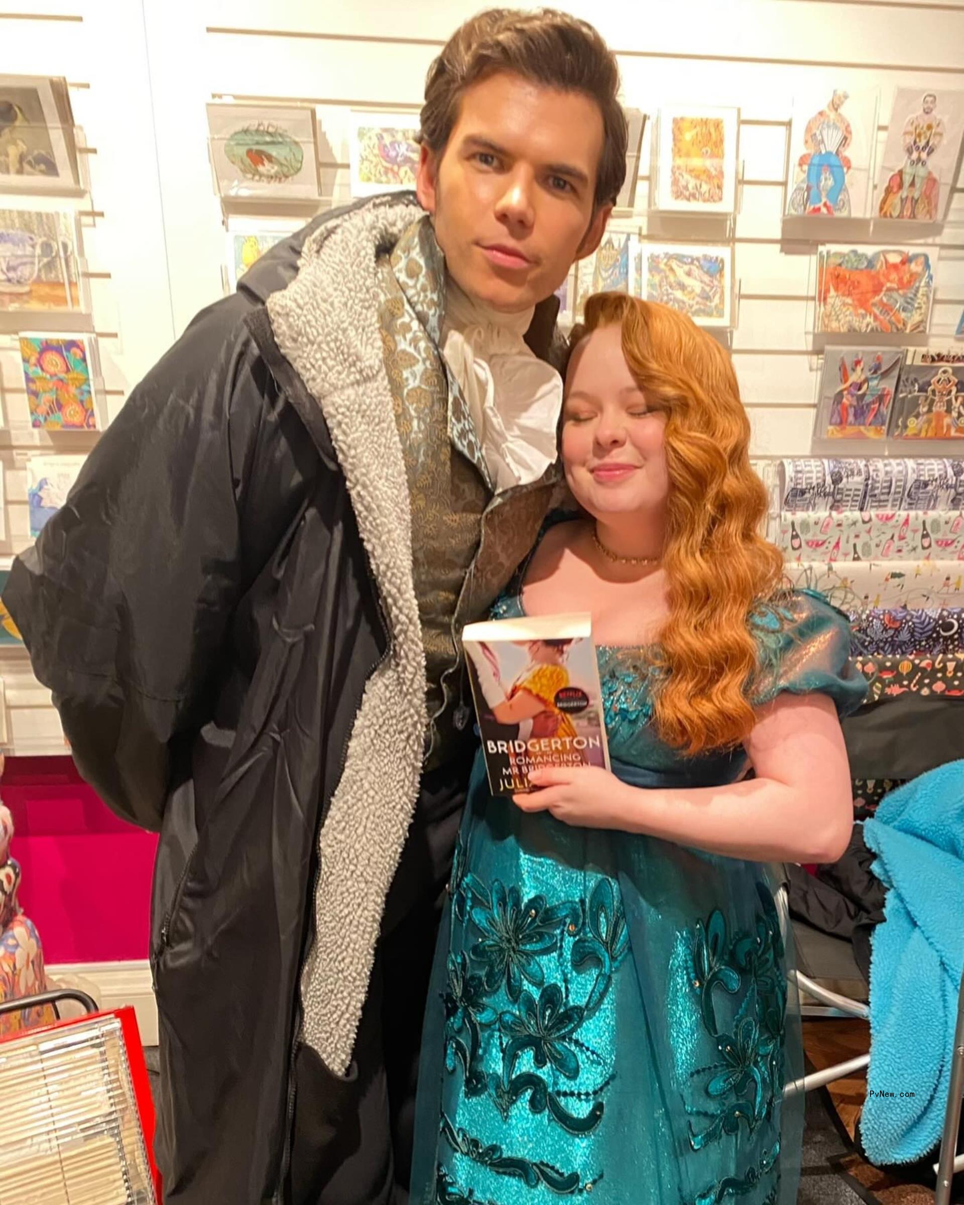 Nicola Coughlan and Luke Newton