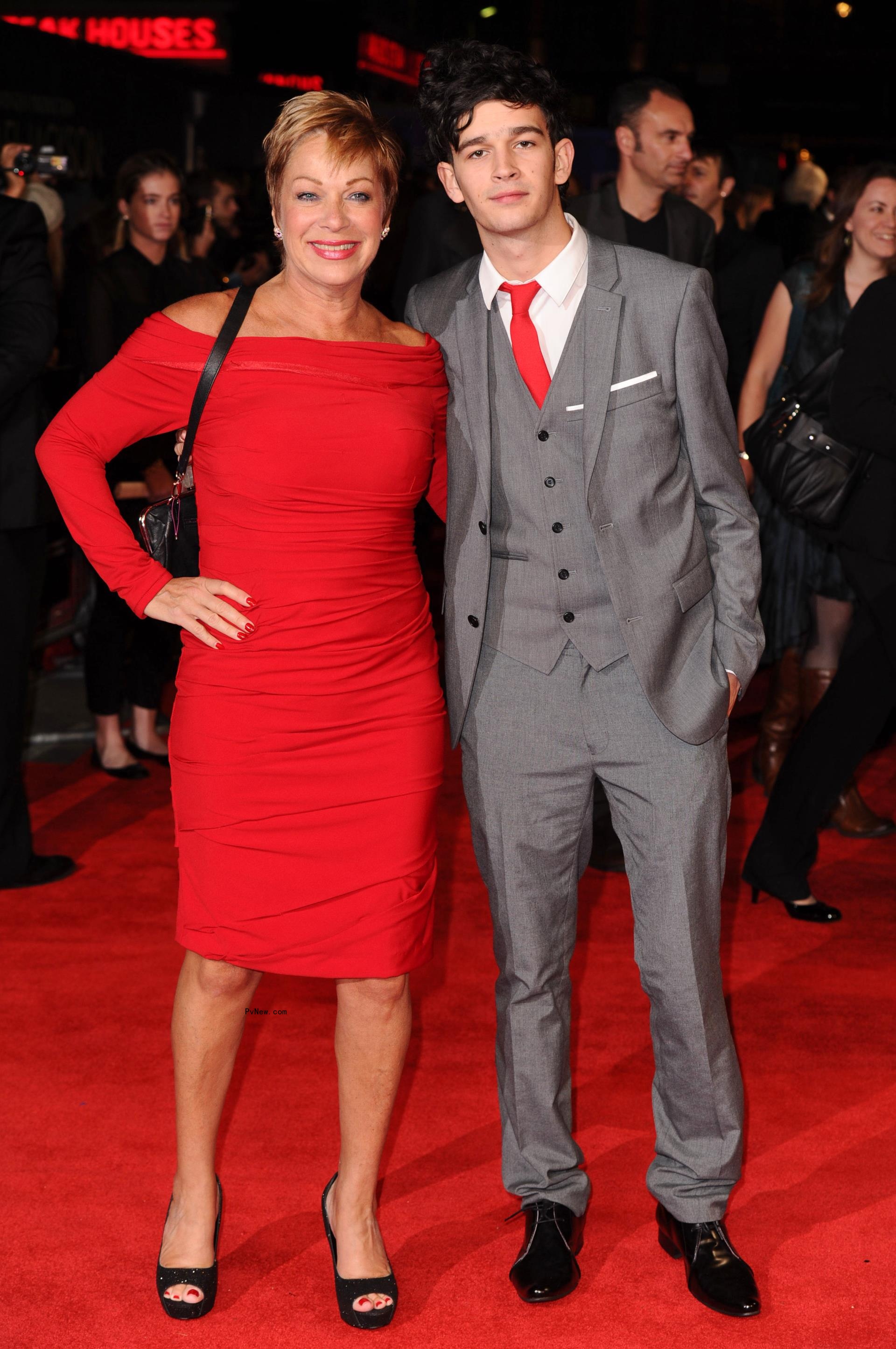 Denise Welch and Matty Healy