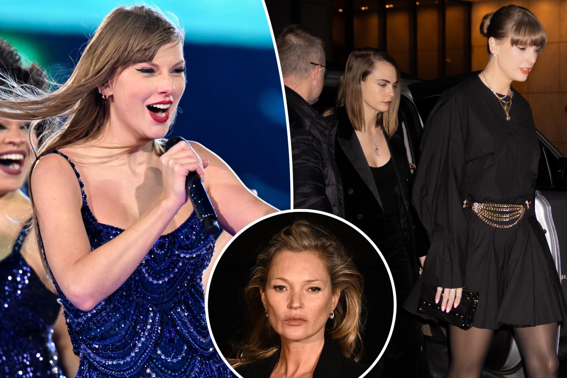 Taylor Swift grabs dinner in Lo<i></i>ndon with Cara Delevingne, Kate Moss and more squad members