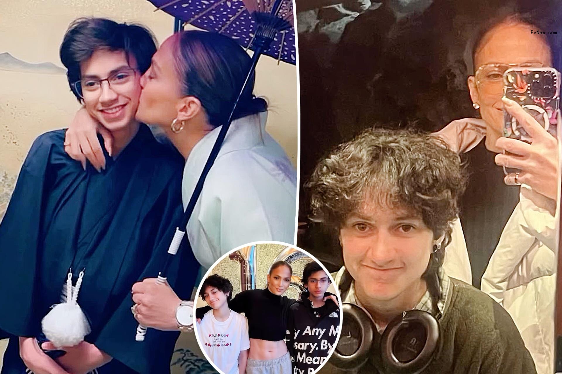 Jennifer Lopez enjoys Tokyo getaway with her twins Emme and Max to celebrate their 16th birthday