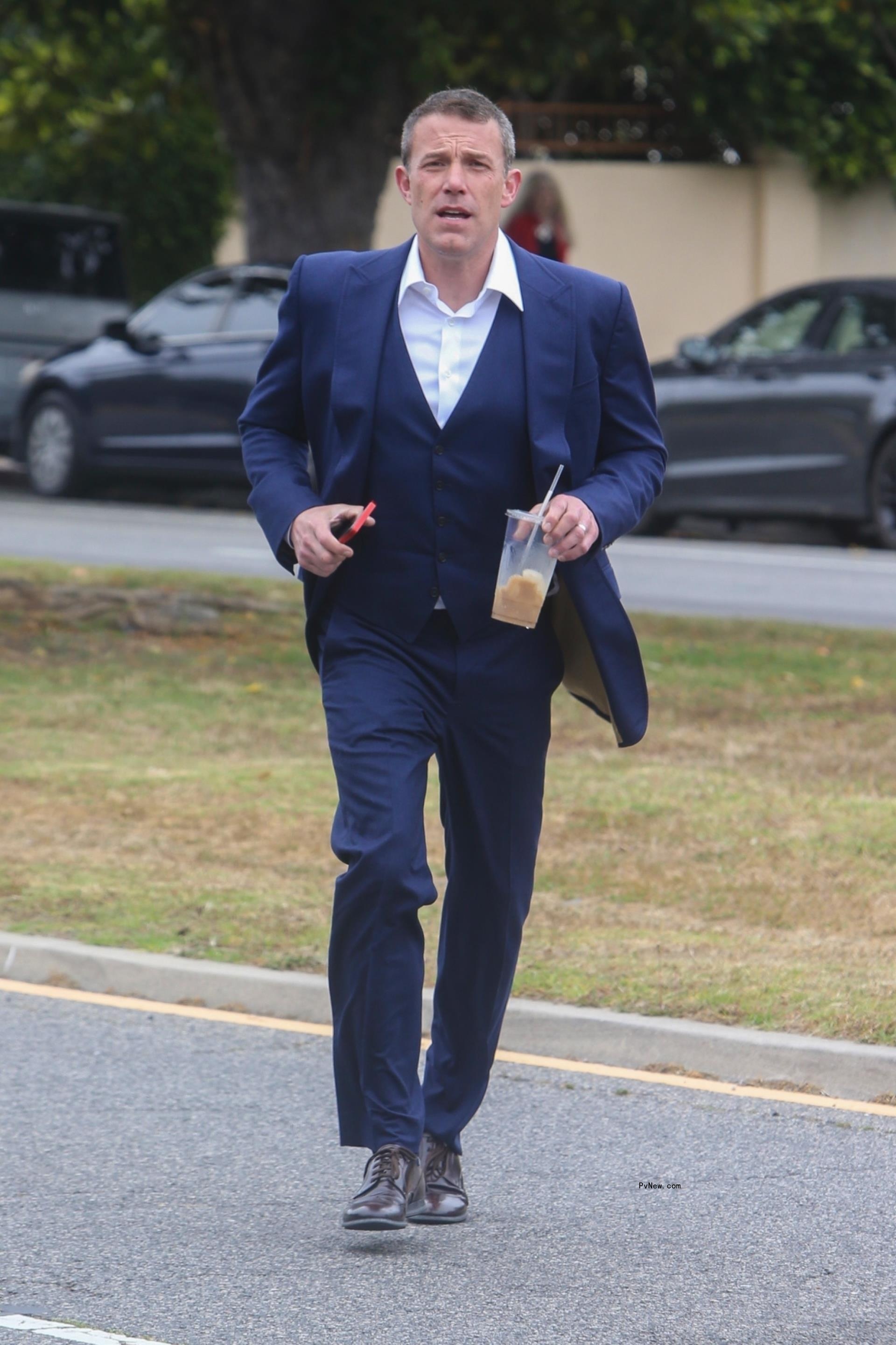 Ben Affleck in a blue suit