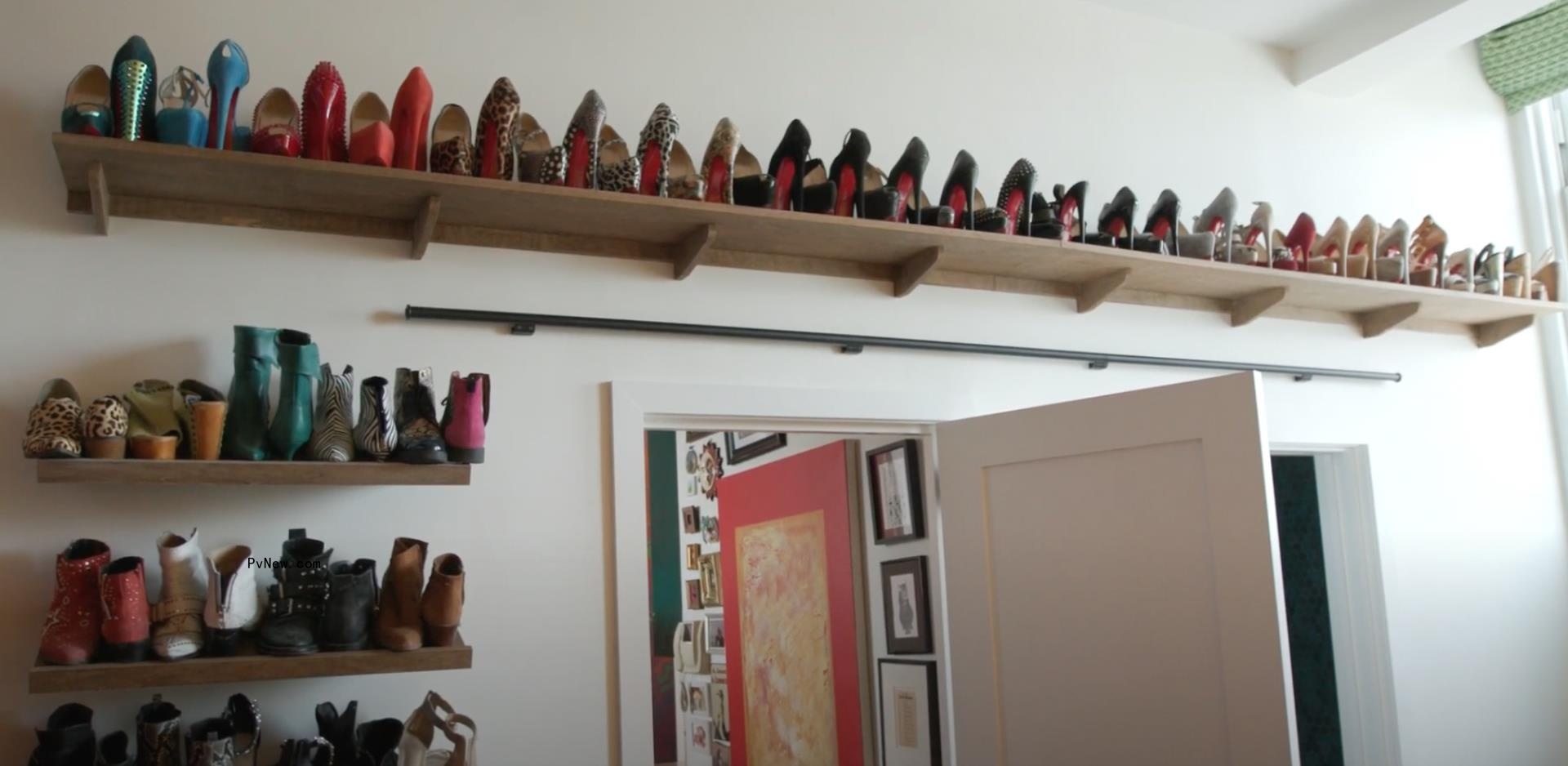 Inside Anne Burrell’s maximalist Brooklyn loft with ‘Friends’ nod, Louboutin shoe wall, garden-like terrace and more