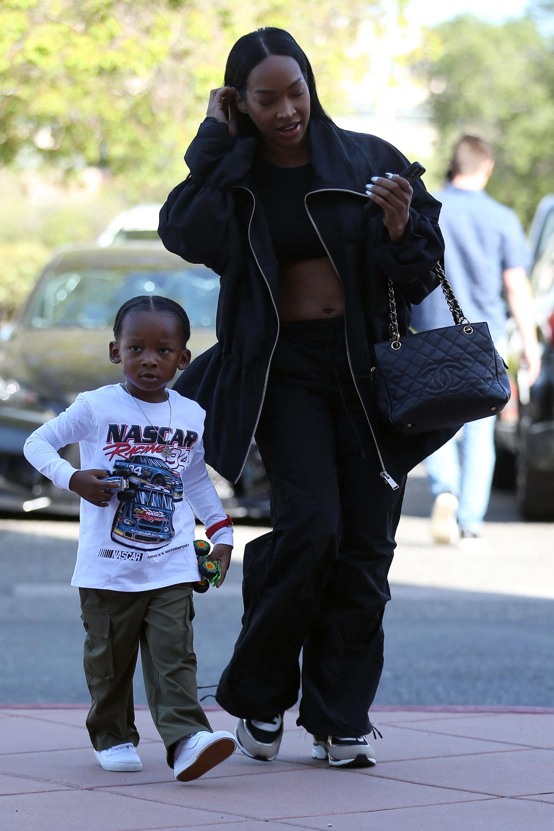Malika Haqq and her son, Ace.