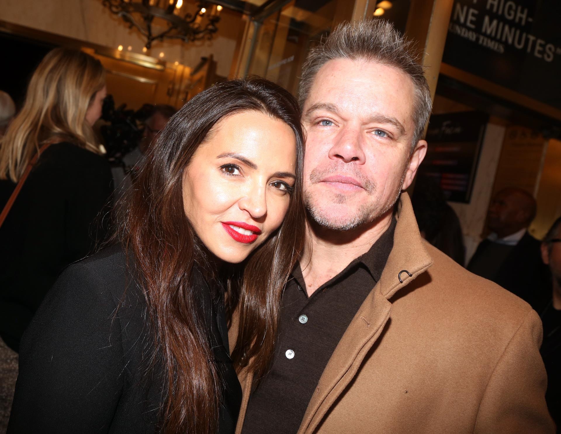 Matt Damon and Luciana Barroso