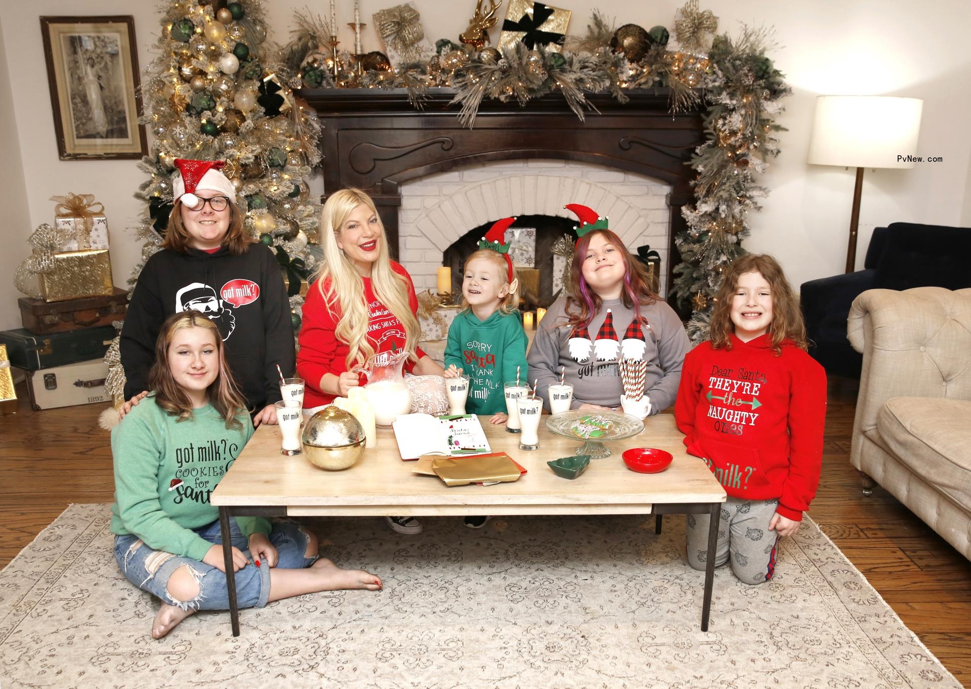 Tori Spelling and kids