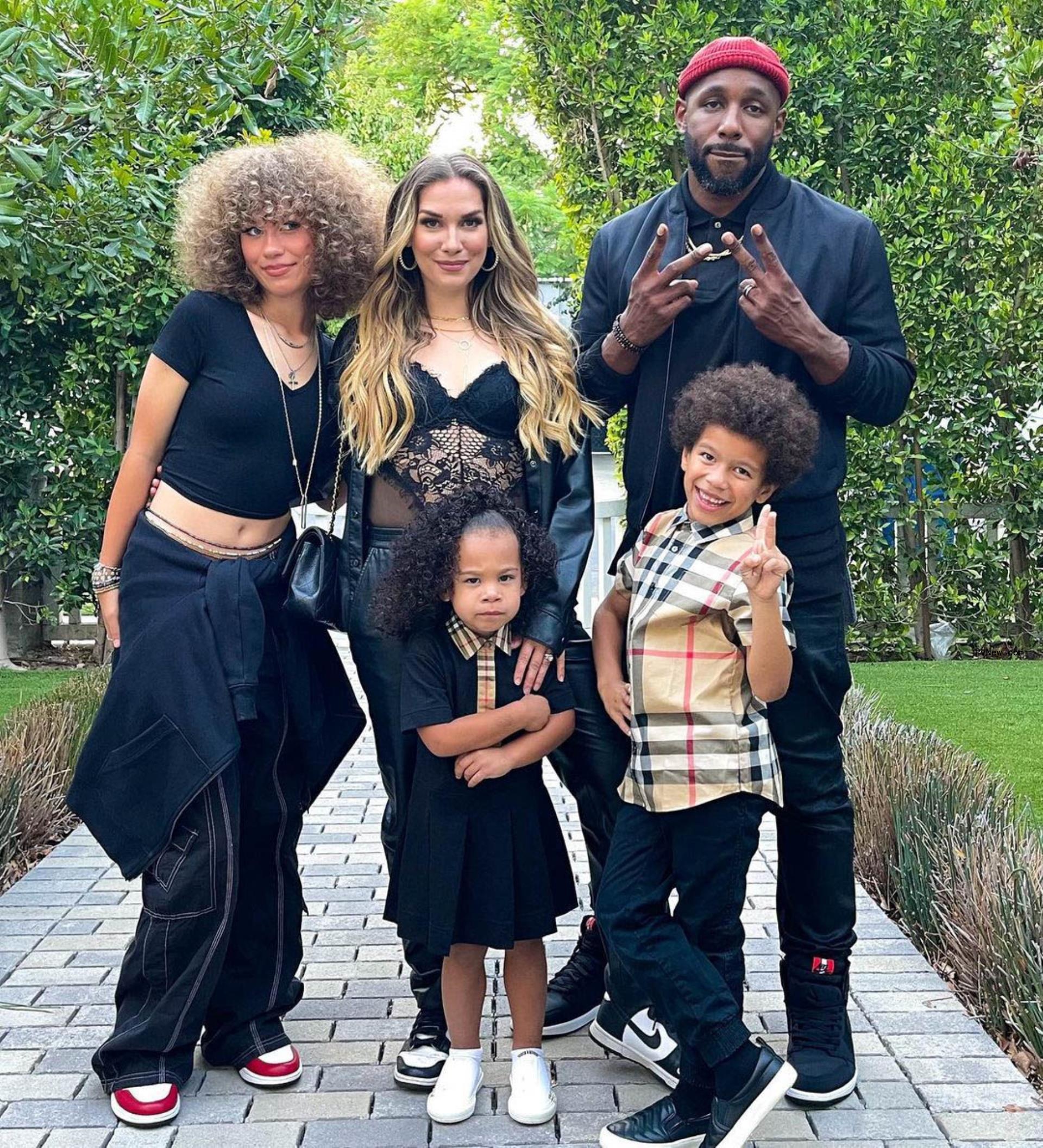 Allison Holker and Stephen 'tWitch' Boss with their children