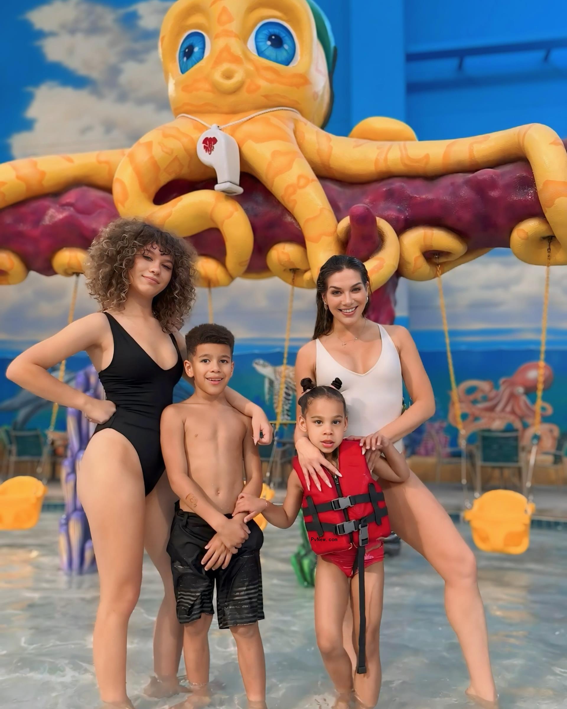 Allison Holker and her children