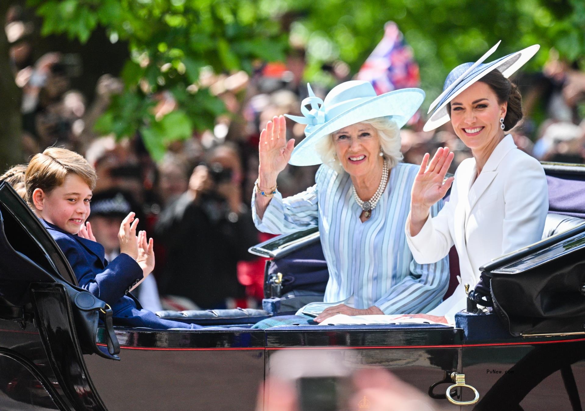 Prince George, Queen Camilla, Kate Middleton