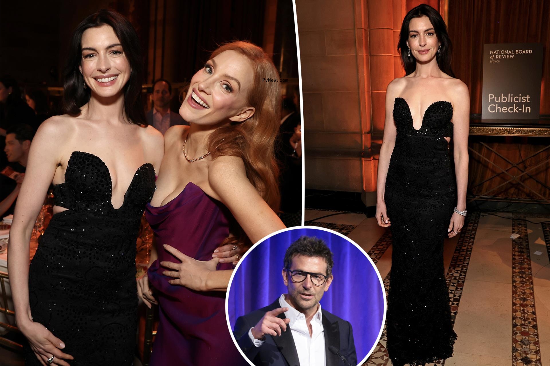 Anne Hathaway, Jessica Chastain stun in sultry gowns at Natio<i></i>nal Board of Review Awards Gala