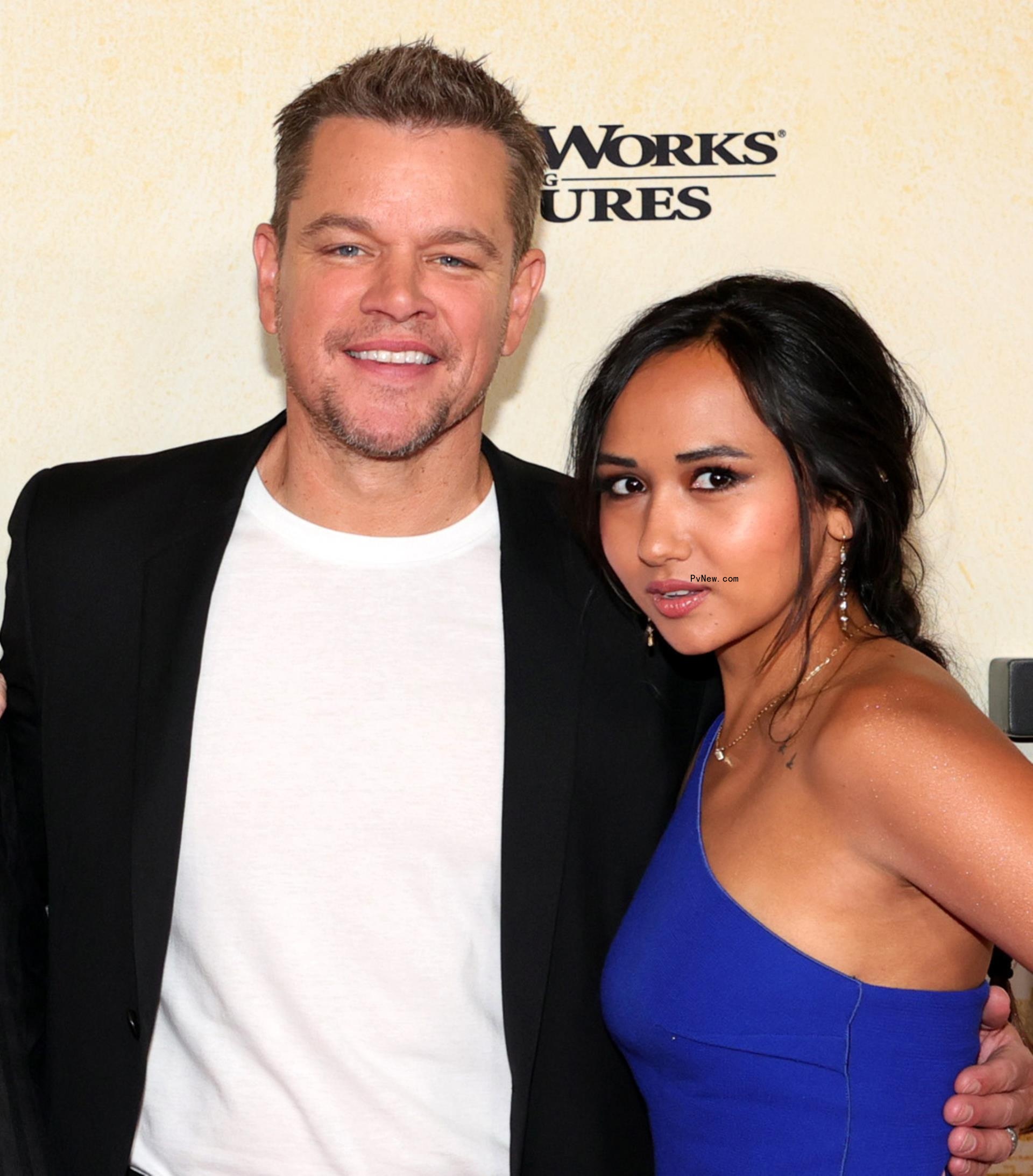 Matt Damon and Luciana Barroso