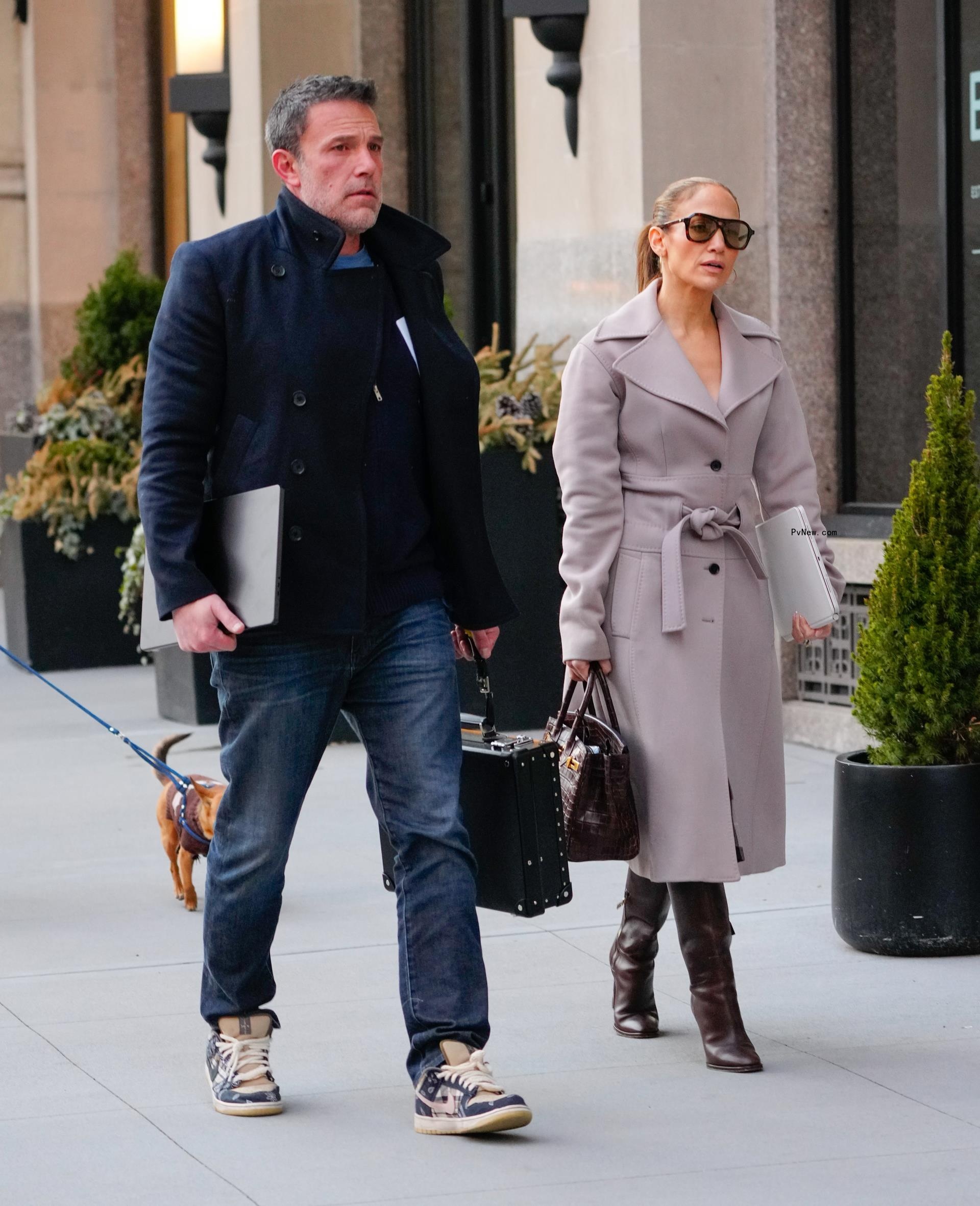 Ben Affleck and Jennifer Lopez walking together