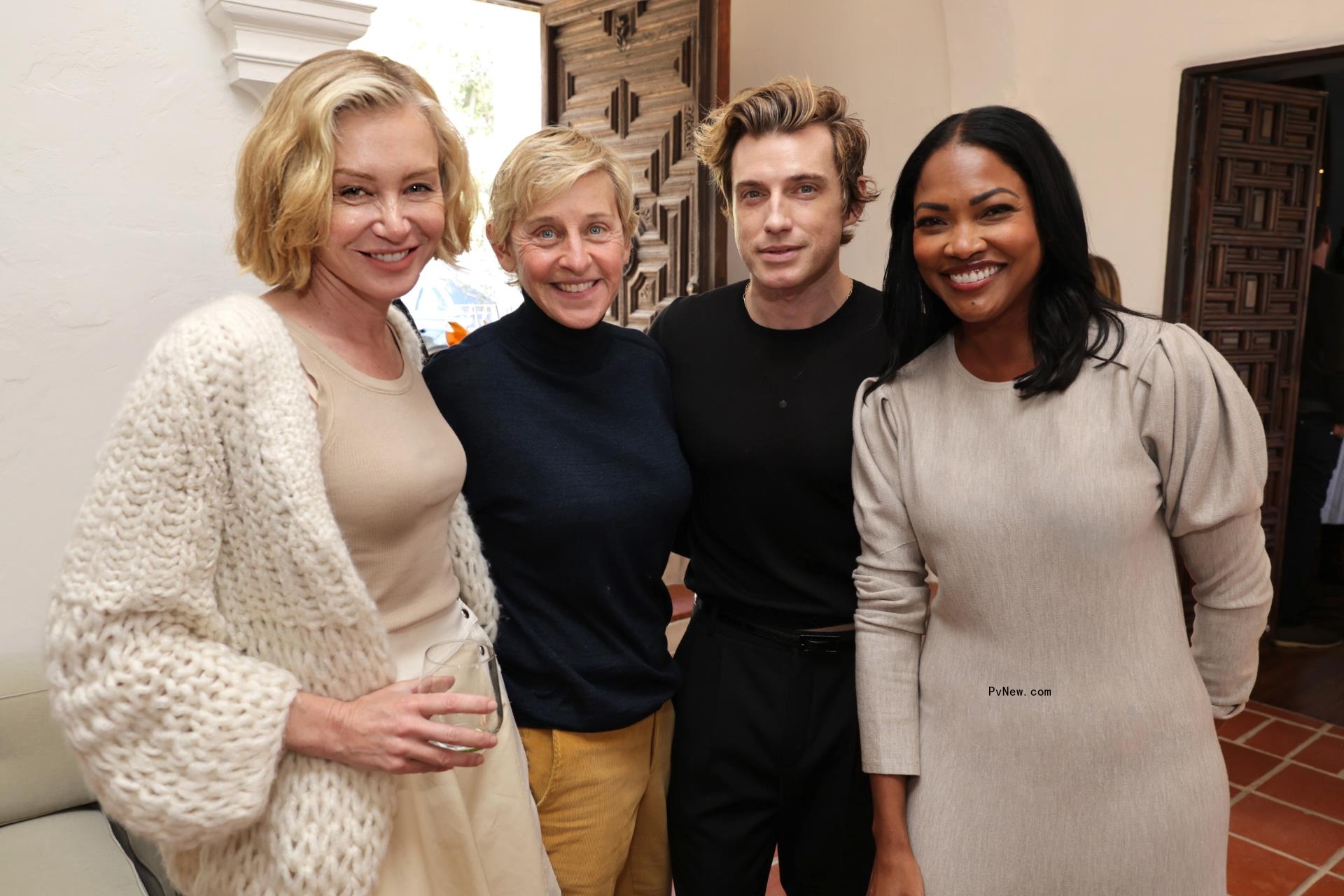 Portia de Rossi (from left), Ellen DeGeneres, Jeremiah Brent and Tracy Robbins at The Space That Keeps You