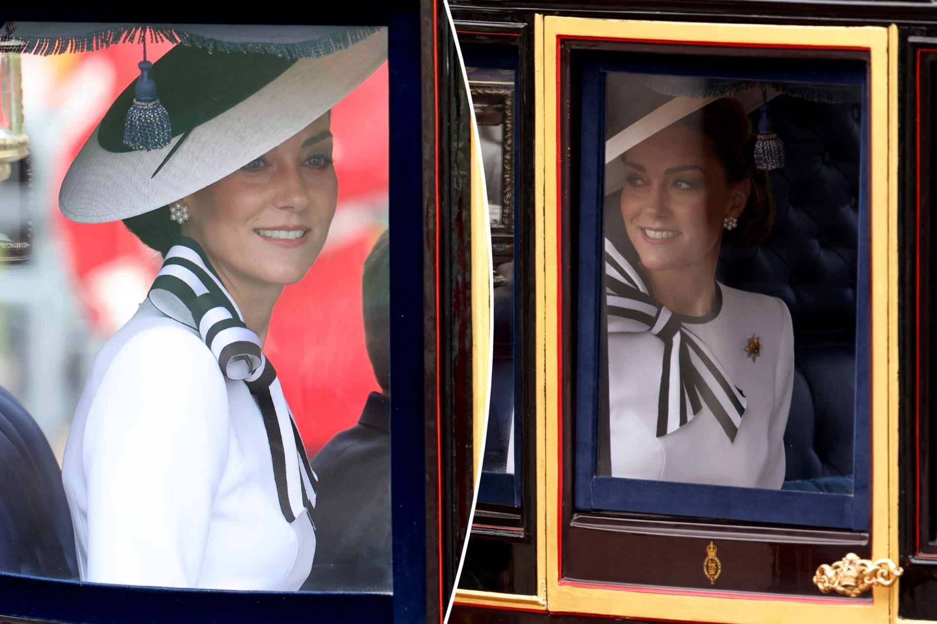 Kate Middleton wears white for grand return at Trooping the Colour 2024