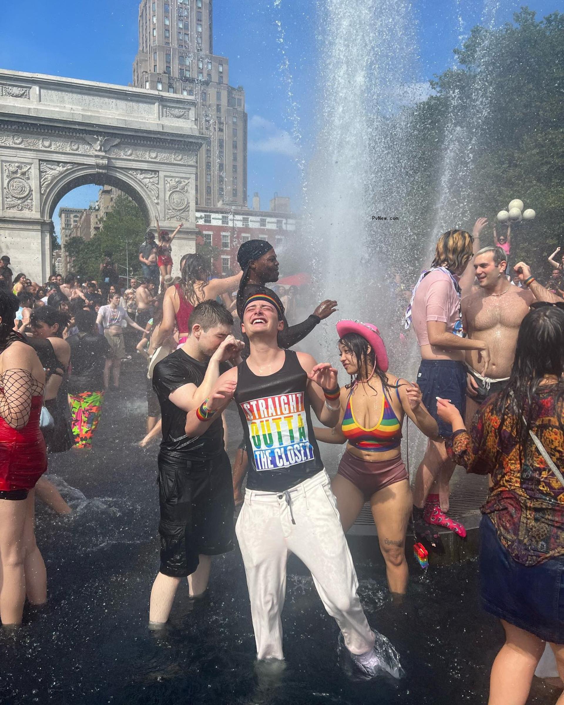 Noah Schnapp at NYC Pride