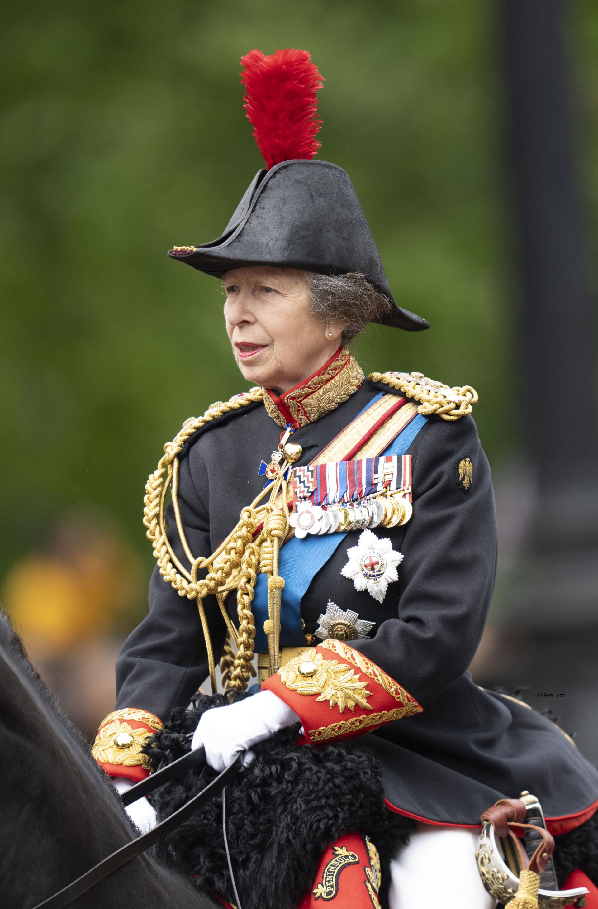 Princess Anne on horseback