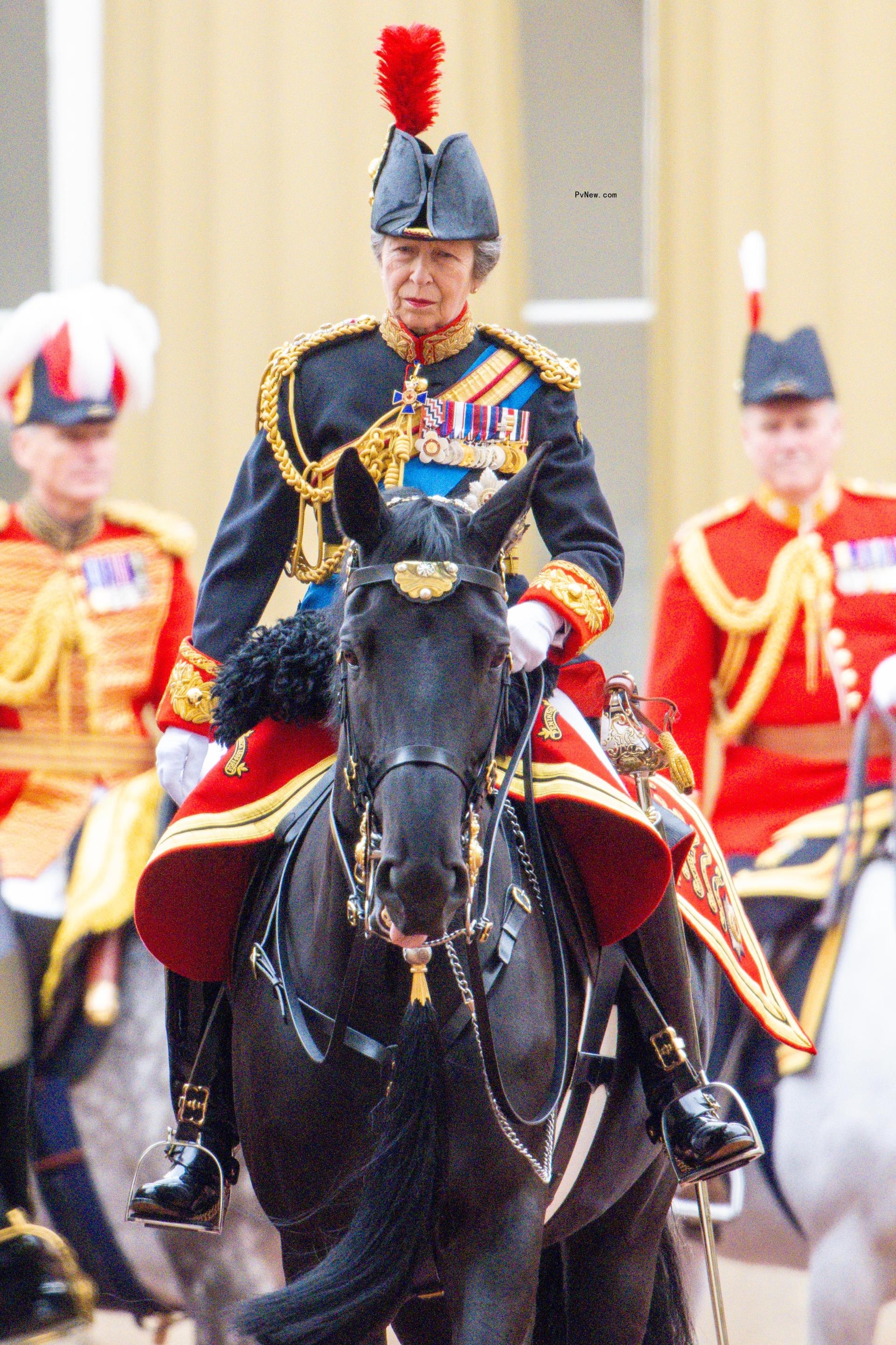 Princess Anne on horseback