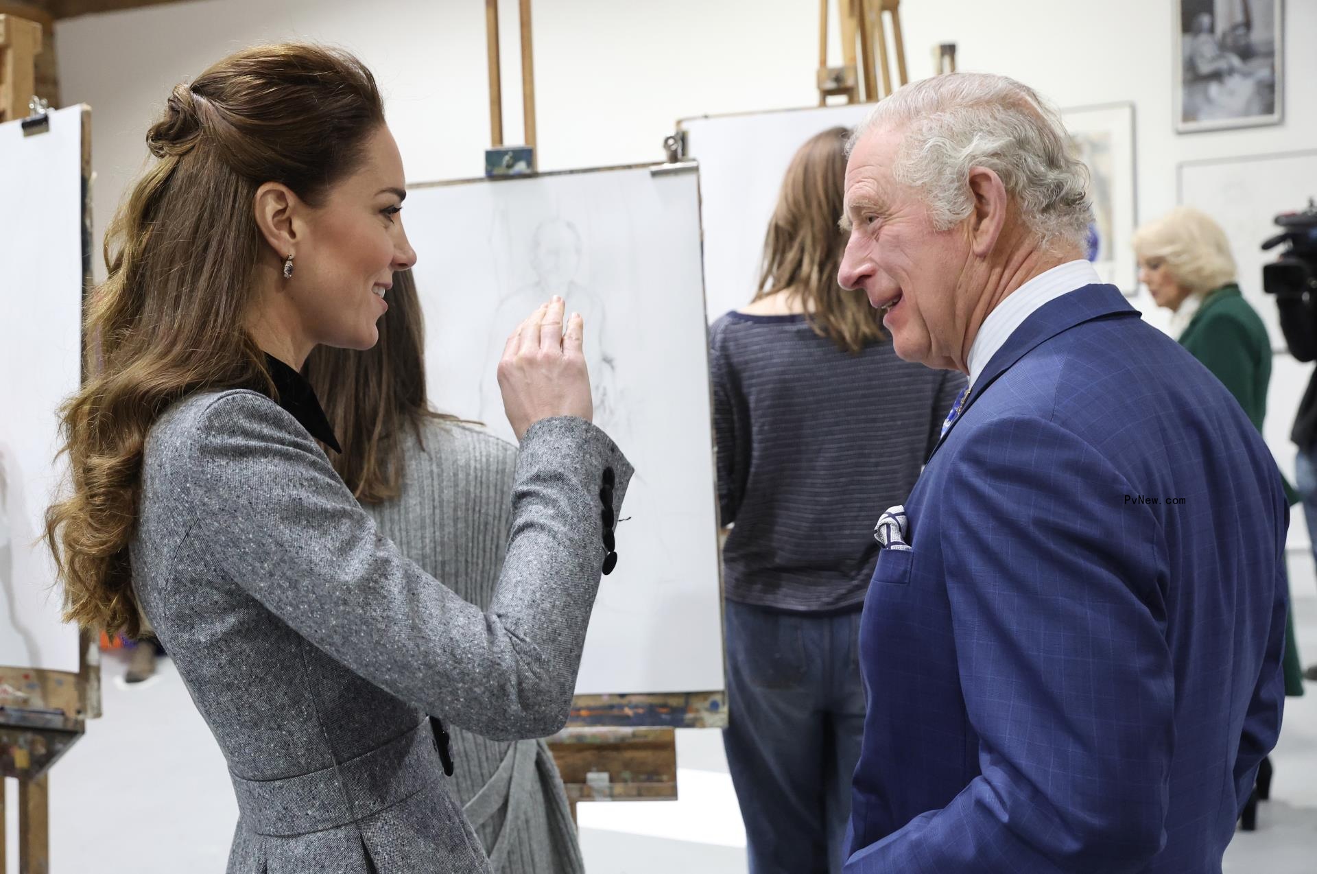 Kate Middleton and King Charles.