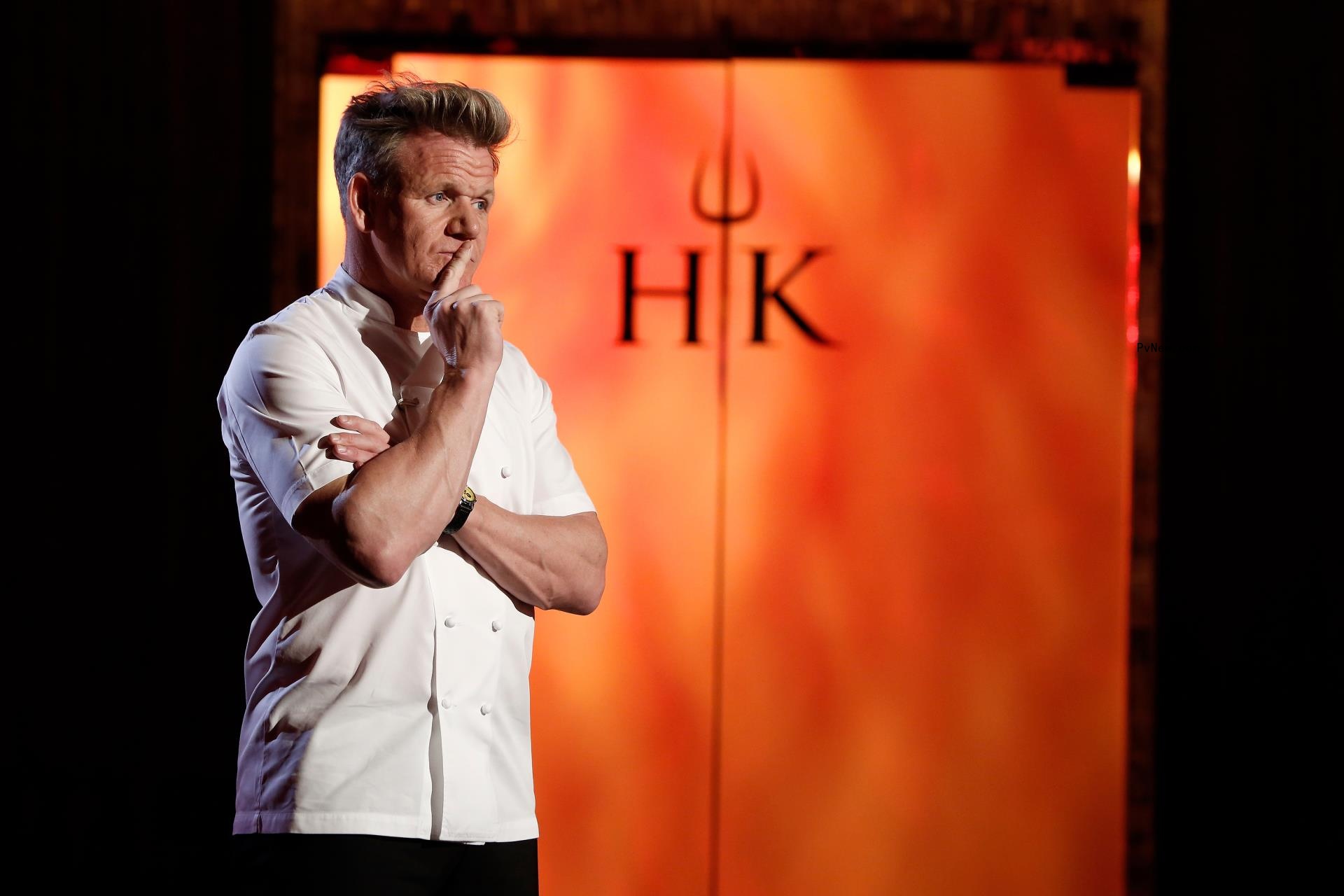 Gordon Ramsay Hell's Kitchen pose