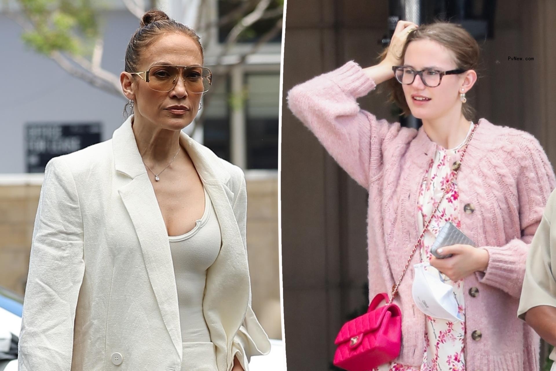 Jennifer Lopez and Violet Affleck paparazzi photos
