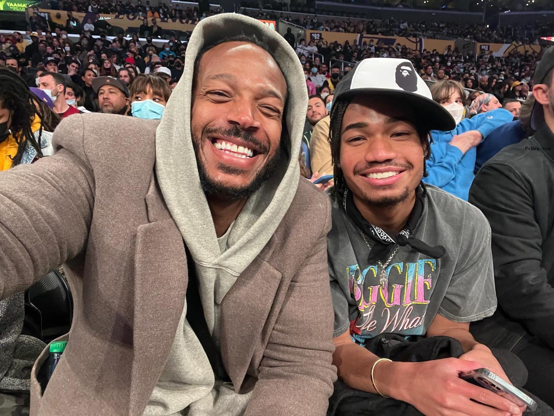 Marlon Wayans and son Kai