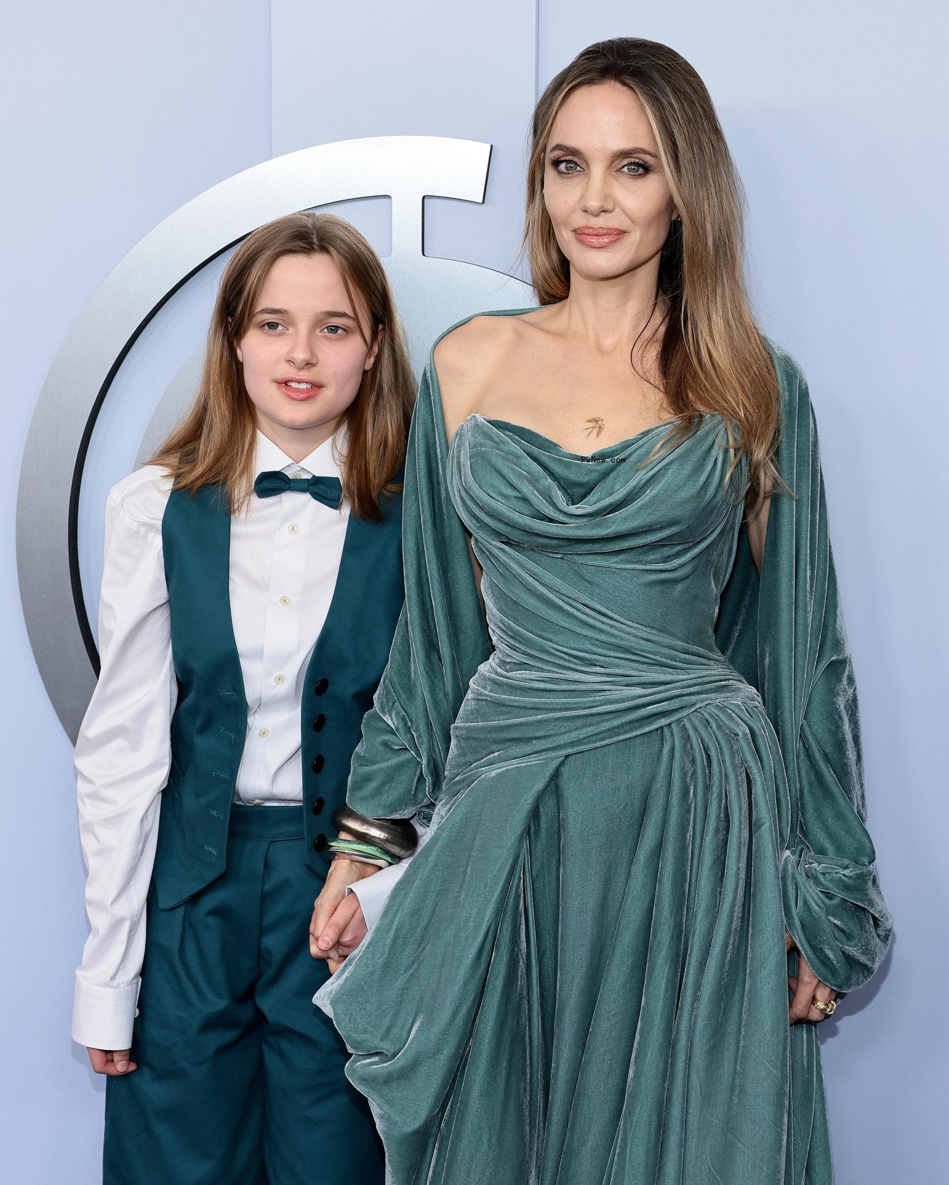 Angelina Jolie and Vivienne Jolie-Pitt at the 2024 Tony Awards