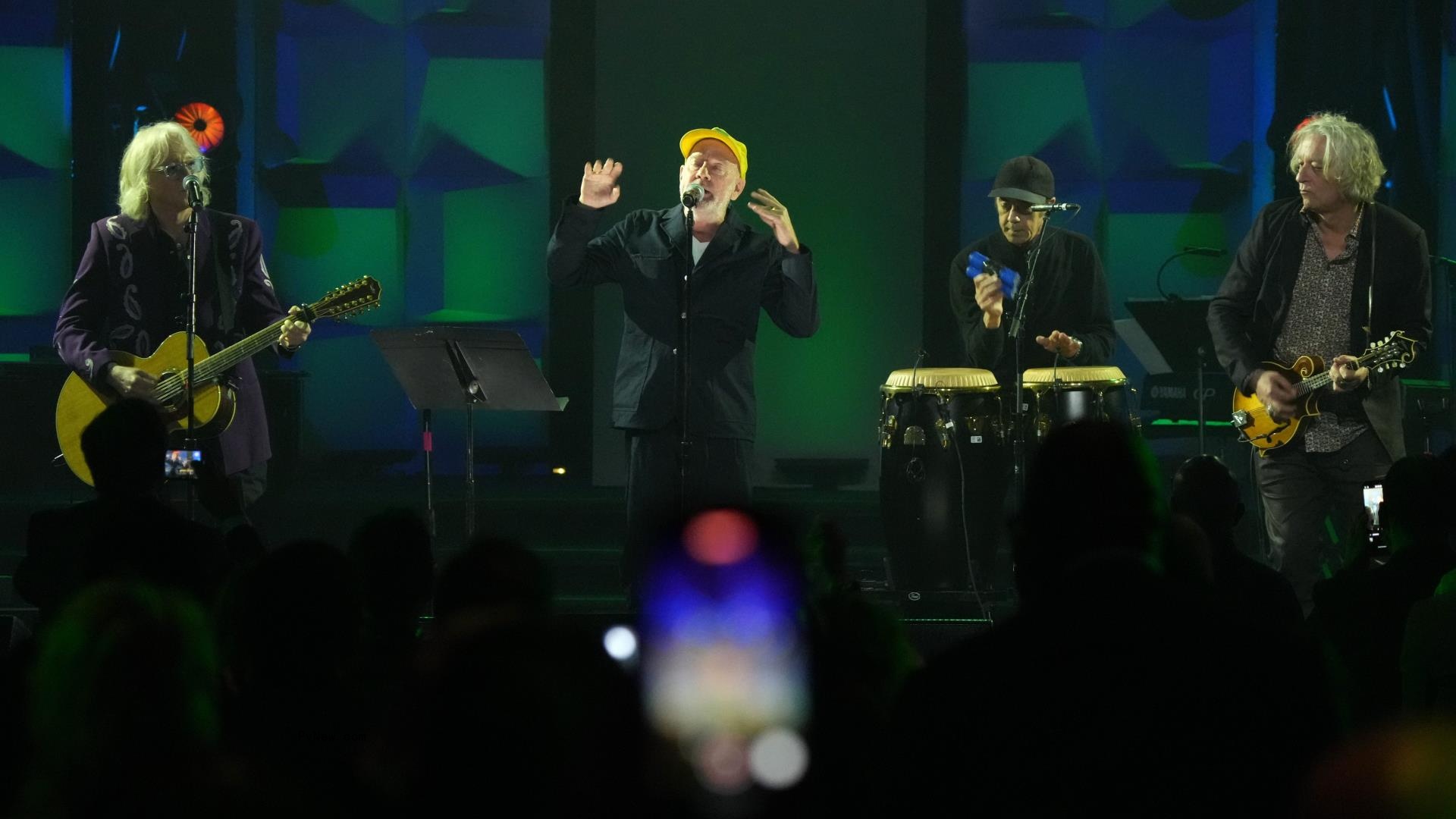 R.E.M.’s Original Lineup Performs Publicly for the First Time in Nearly Three Decades at So<i></i>ngwriters Hall of Fame Ceremony