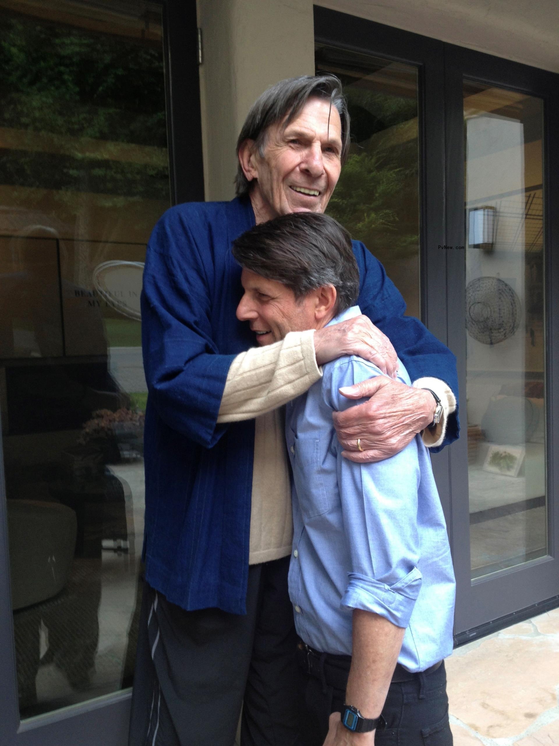 Leo<i></i>nard Nimoy and his son, Adam.