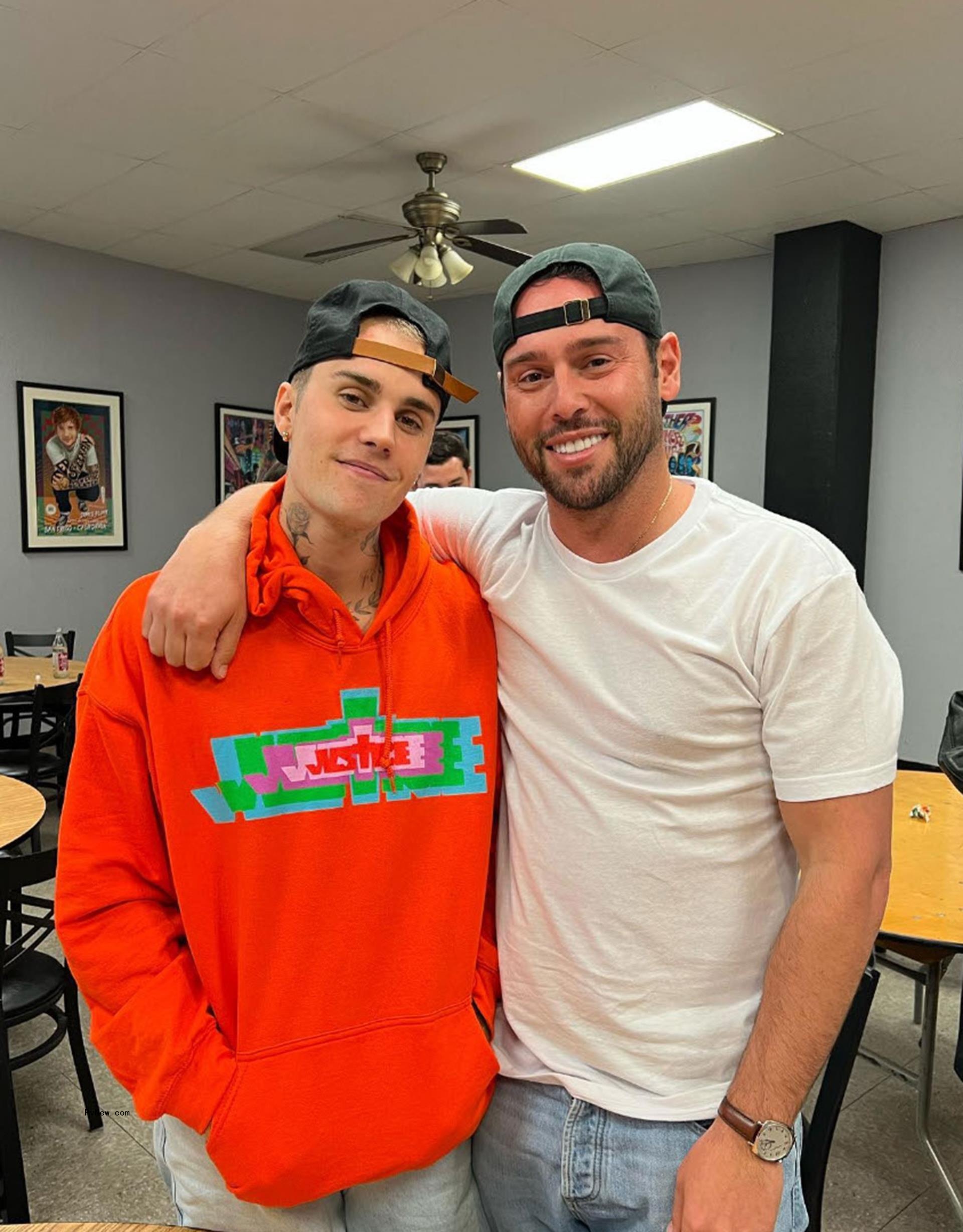 Scooter Braun and Justin Bieber. 