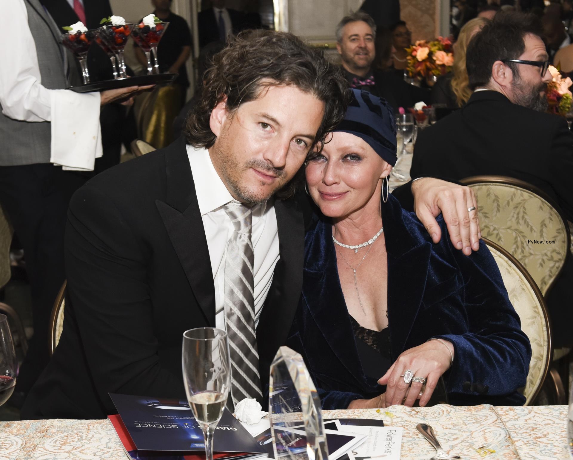 Shannen Doherty and Kurt Iswarienko 